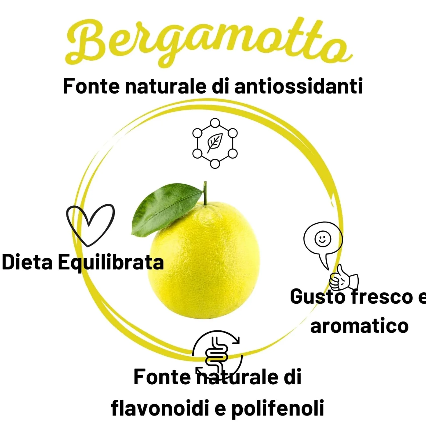 Bergamotto Fresco di Reggio Calabria - Agrume fresco 100% Naturale - Buccia edibile non trattata- Val D'Esaro (Box da 15 Kg)