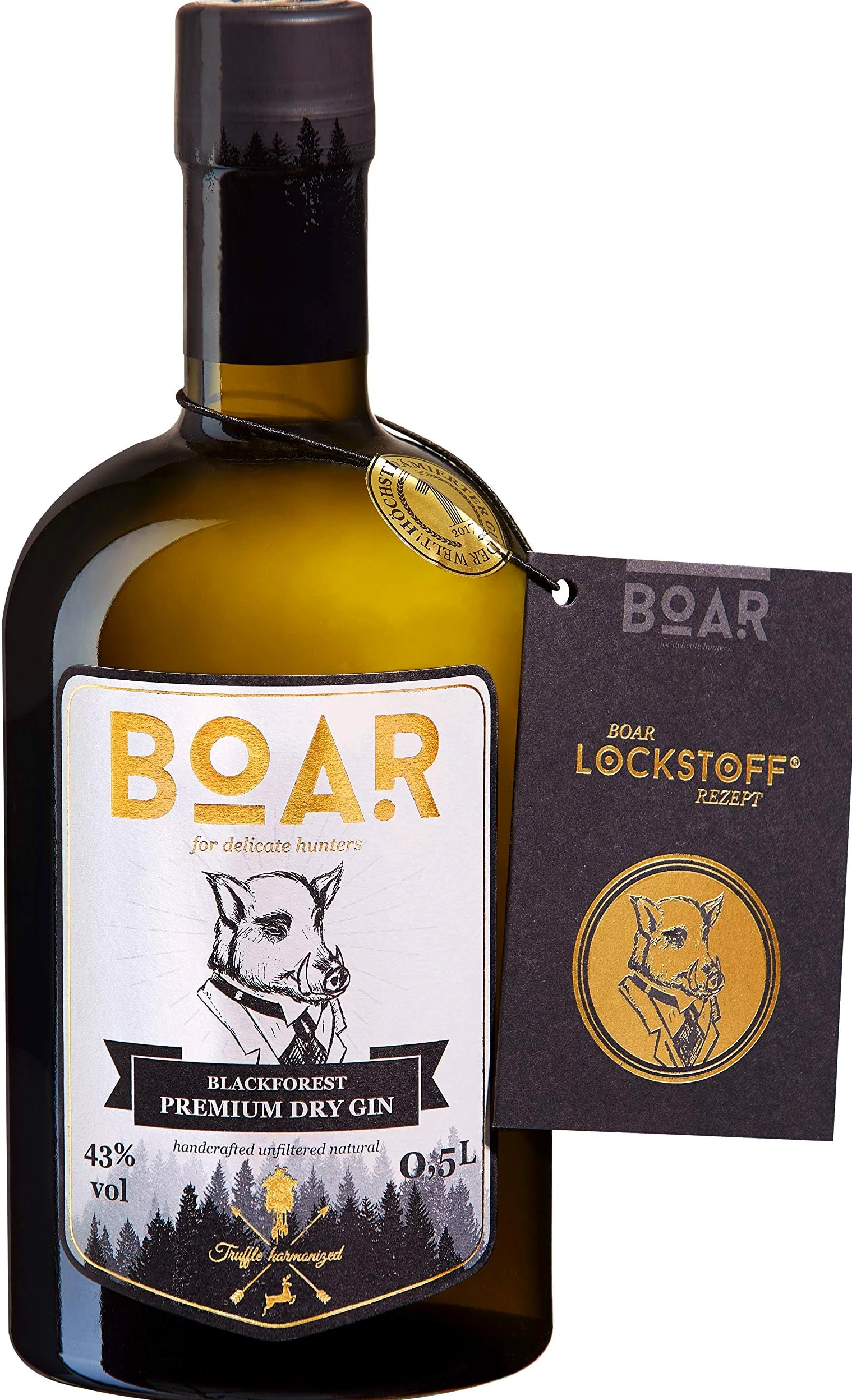 BOAR Blackforest um Dry Gin 43% Vol. 0,5l