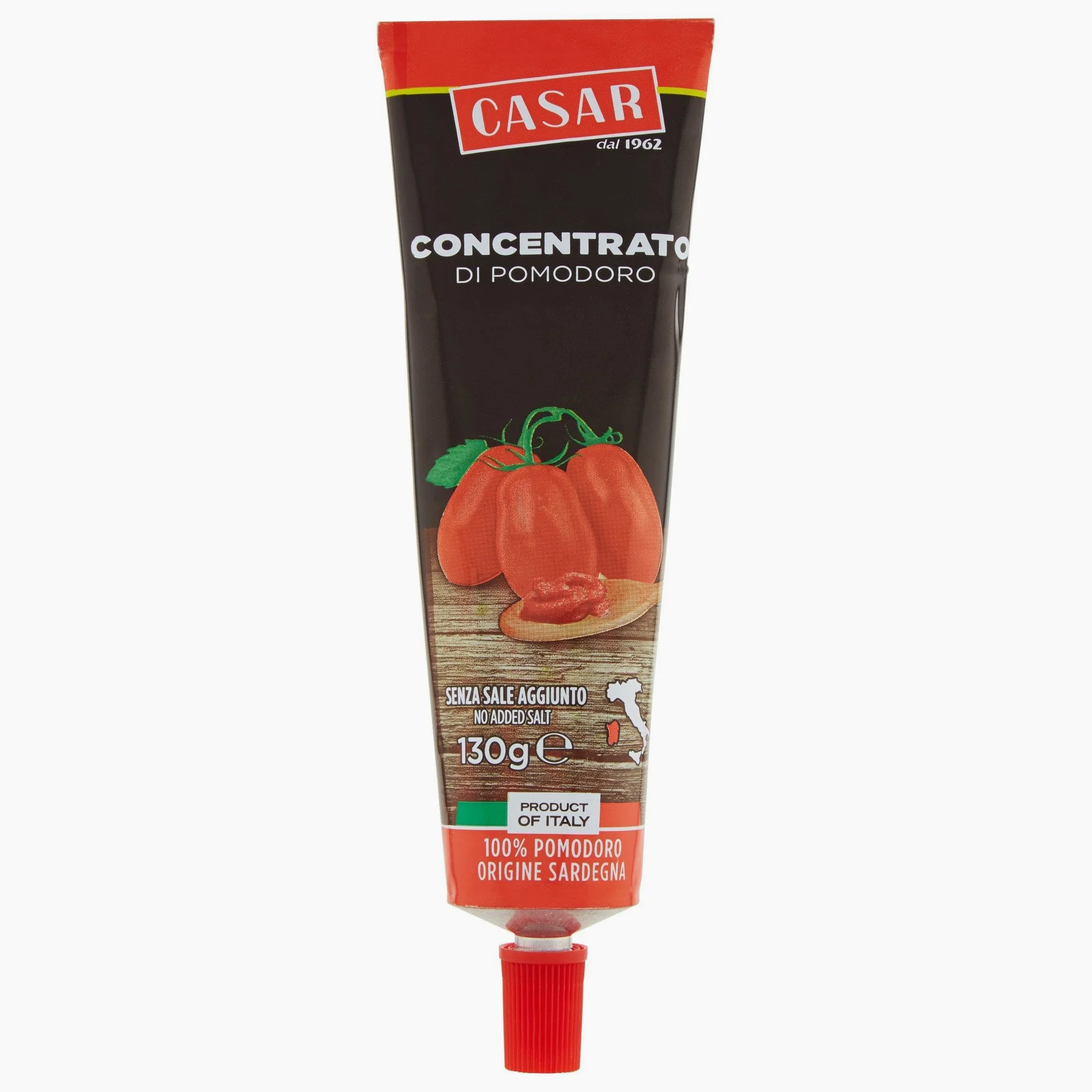 Casar Concentrato di Pomodoro, 130 g, Confezione da 24 Tubetti
