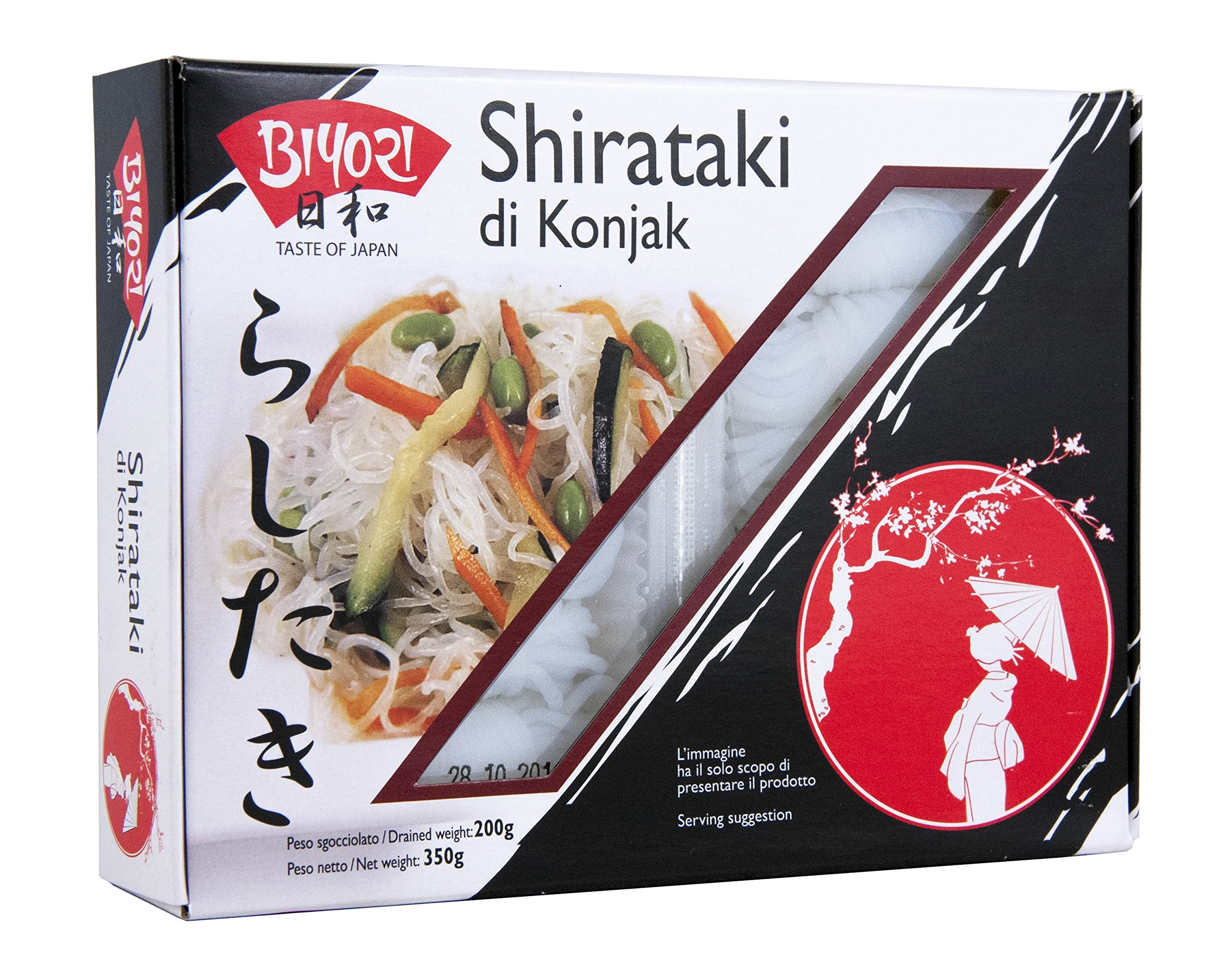 Biyori Noodle di Konjac, Shirataki - 350 gr - [confezione da 4]