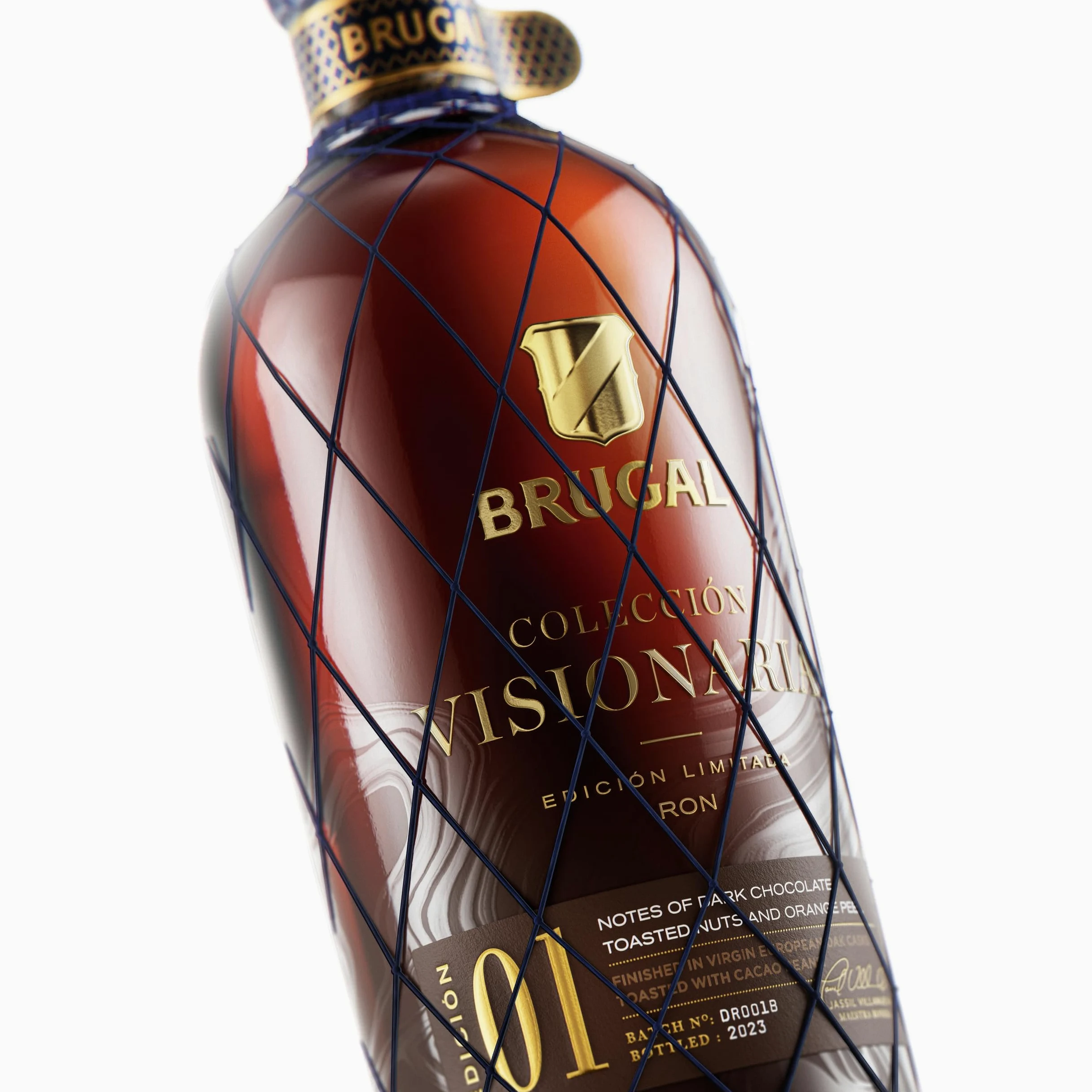 Brugal Coleccion Visionaria Rum, Rum Ricco, Elegante e Rotondo, Senza Zuccheri o Additivi, 700ml