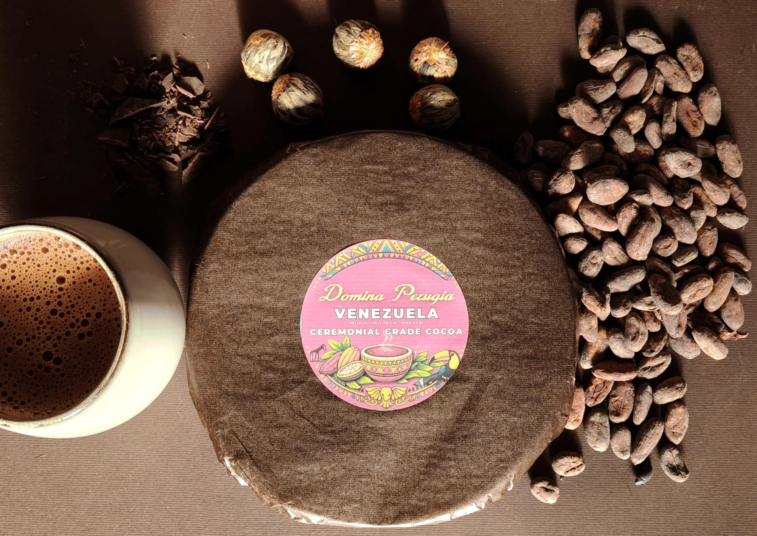 Cacao Cerimoniale 100% Massa di Cacao Grezza - Monorigine Venezuela - Vegan Keto - Senza zuccheri aggiunti