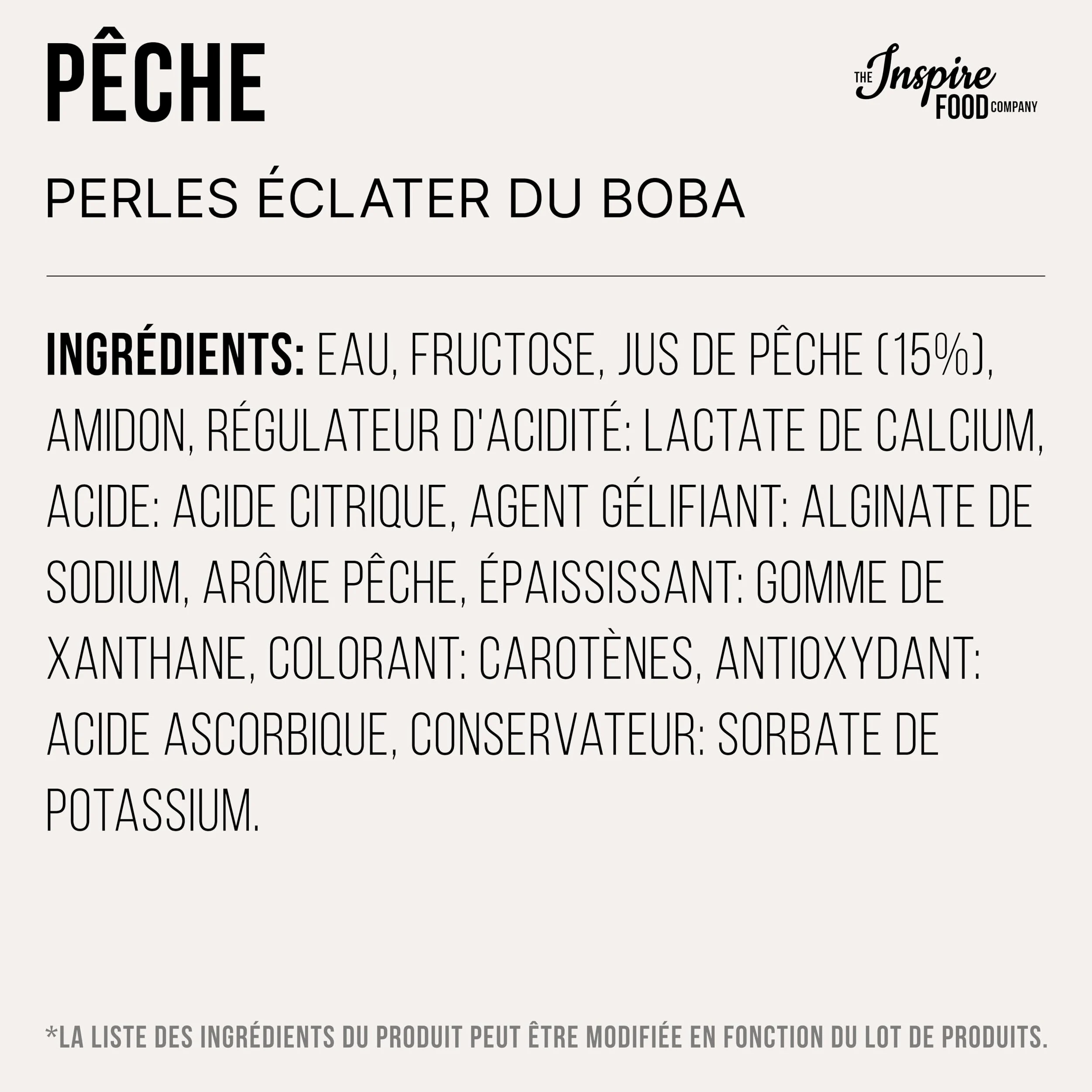 POPPING BOBA - Sferette alla frutta per Bubble Tea - Pesca - 1 kg - nessun colorante artificiale, basso contenuto di zucchero, succo di frutta vero, 100% vegan e senza glutine