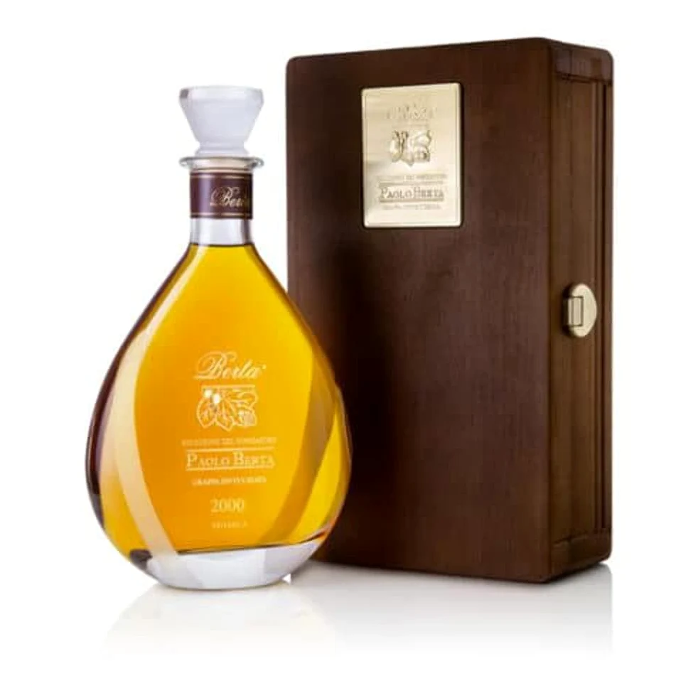 Grappa Berta "Riserva del Fondatore" "Paolo Berta" con cofanetto legno 0,70 lt.