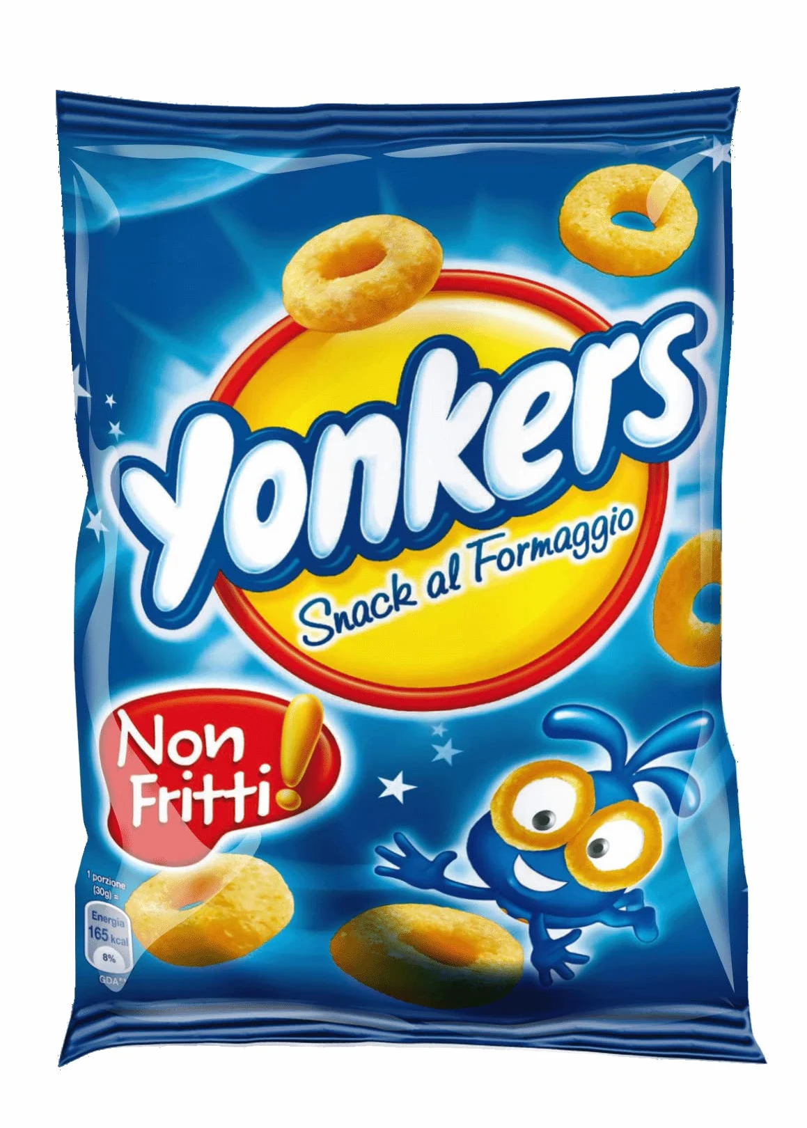 Yonkers, Snack al Formaggio, Irresistibili Anelli al Gusto Formaggio, Non Fritti, 40x30g (40 sacchetti da 30g)