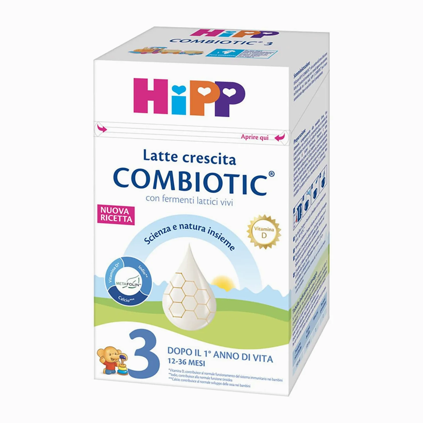 Latte 3 Crescita Polvere Combiotic Hipp 600 gr