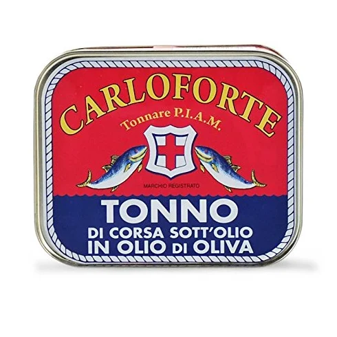 TONNO ROSSO DI CORSA IN OLIO OLIVA TONNARE PIAM CARLOFORTE 350 GR
