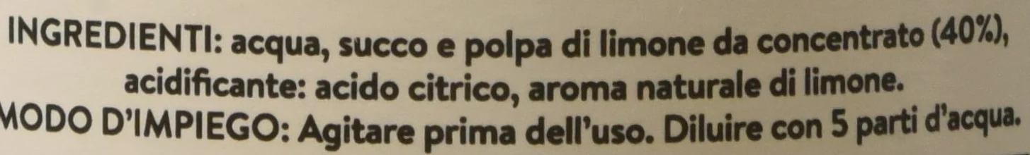 Naty's Lemonée Succo e Polpa di Limone - Pacco da 6 x 750 ml