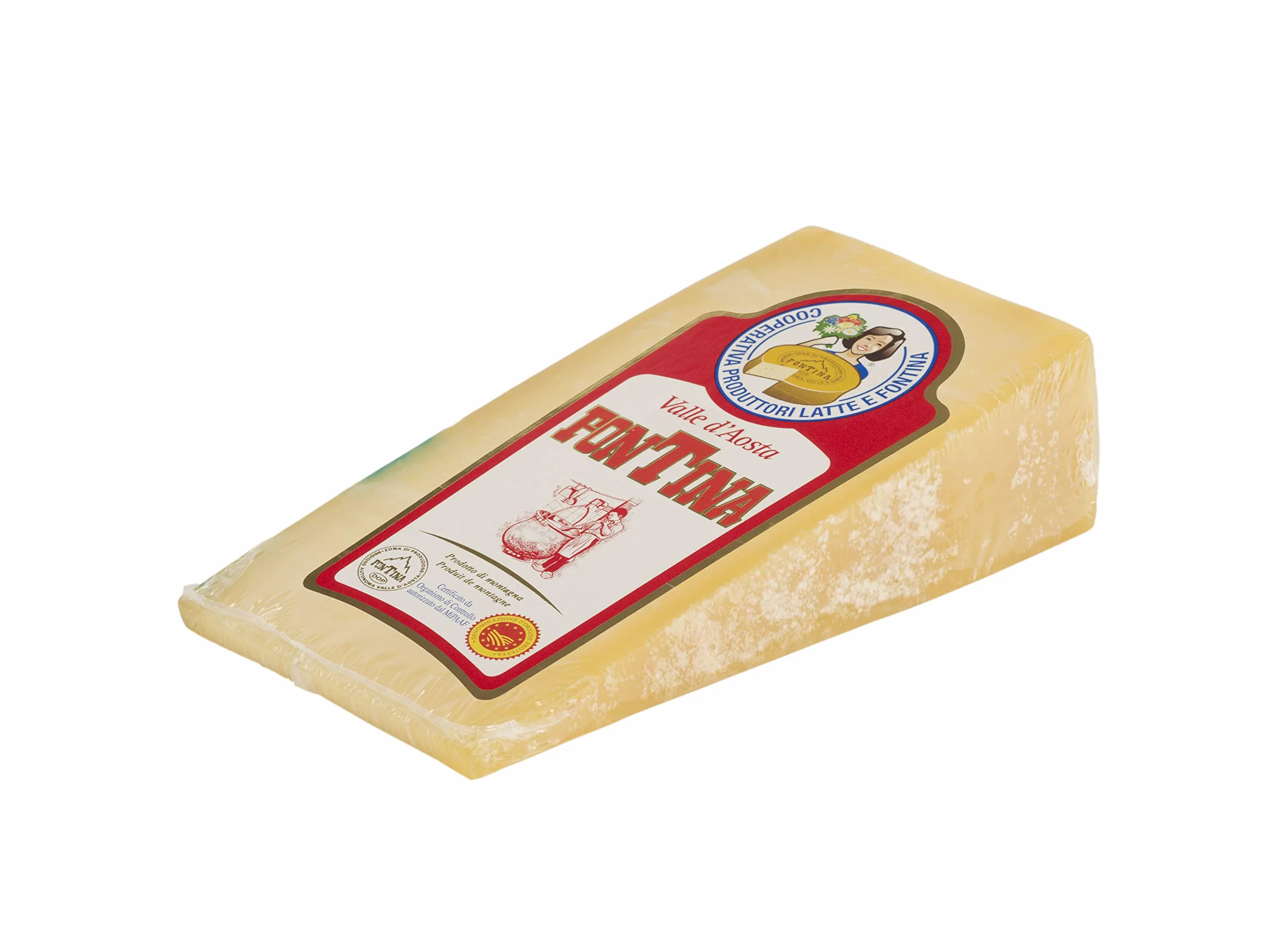 Fontina DOP della Valle d'Aosta 1 kg confezionata in atmosfera modificata (a peso variabile)