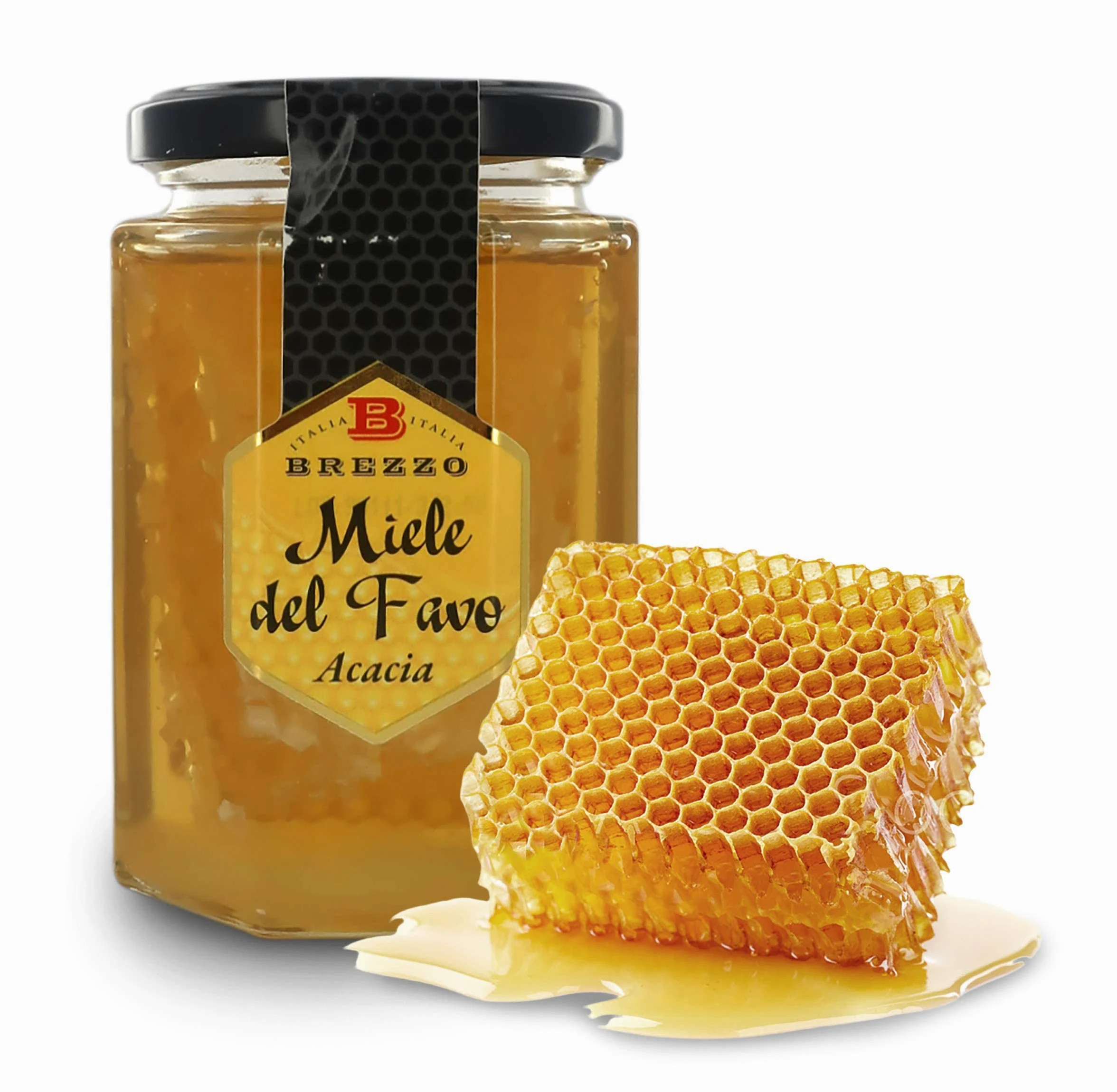 miele Brezzo miele Del Favo Di Acacia Vasetto da 250 g
