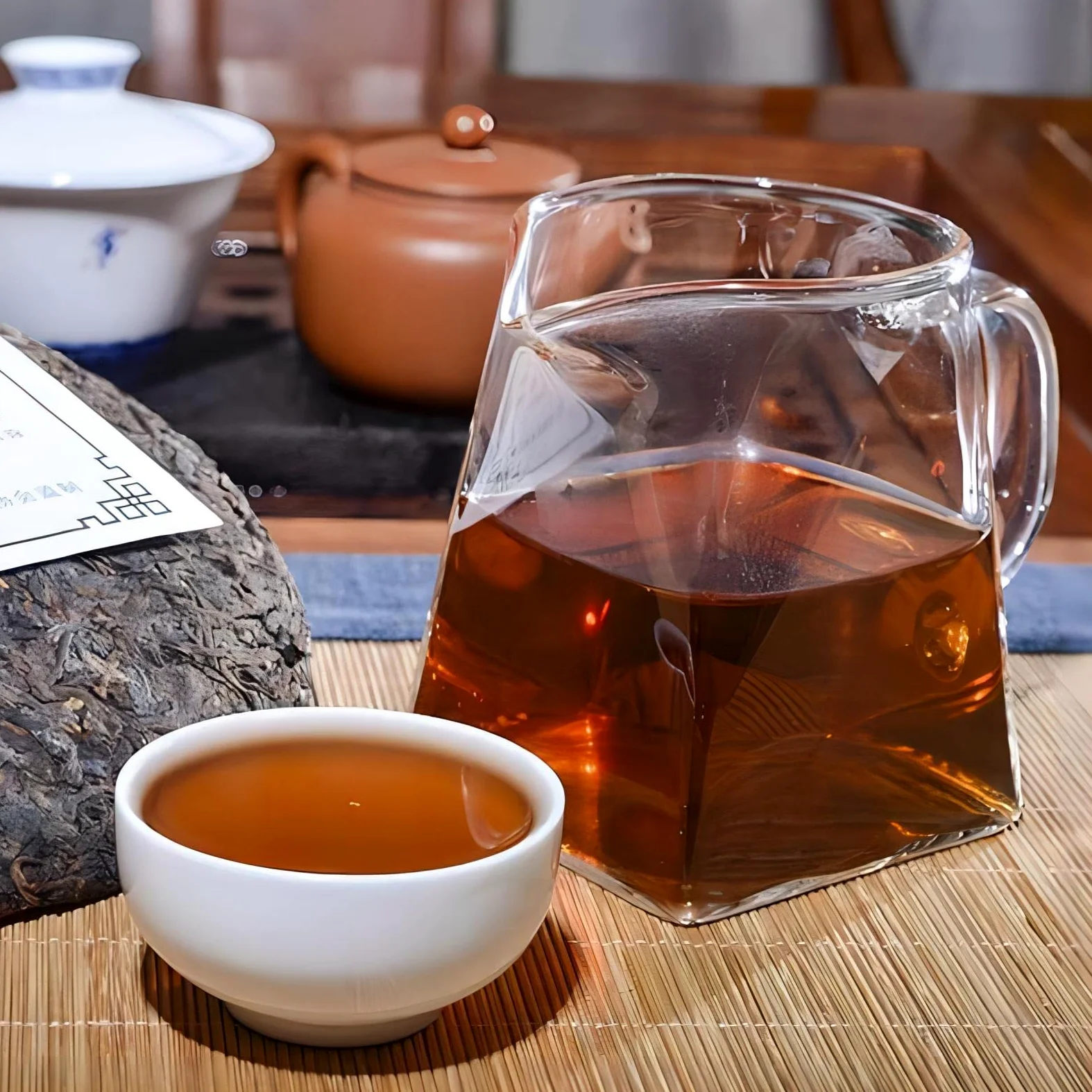 Pu'er Tea Cake, Puer Tea Pu-erh tè Cinese Yunnan tè Puerh Tea Cake, Cinese Yunnan Famoso Pu-erh Natural Premium Health Torta al tè Cotto Puer 0.78 sterlina