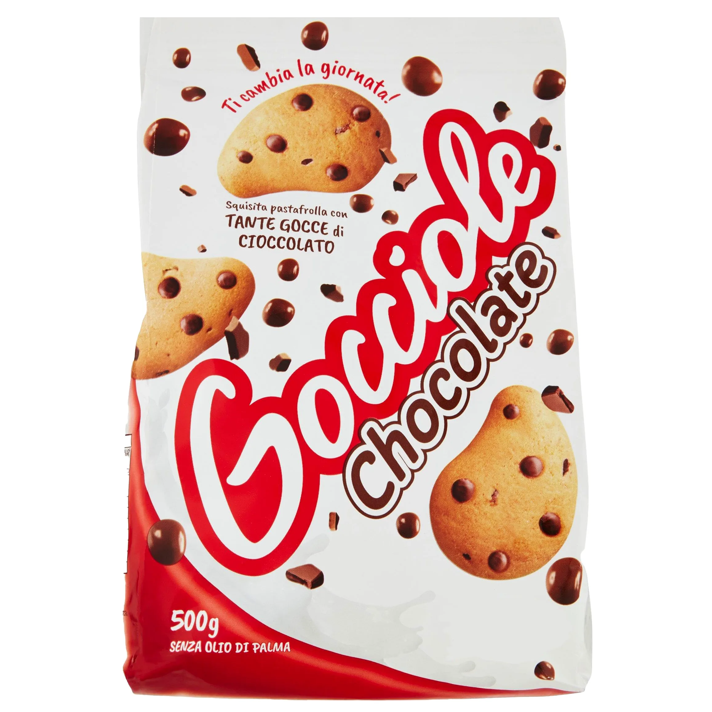 Gocciole Classiche Chocolate Biscotti con Gocce di Cioccolato 500g [BOX da 8 Confezioni]