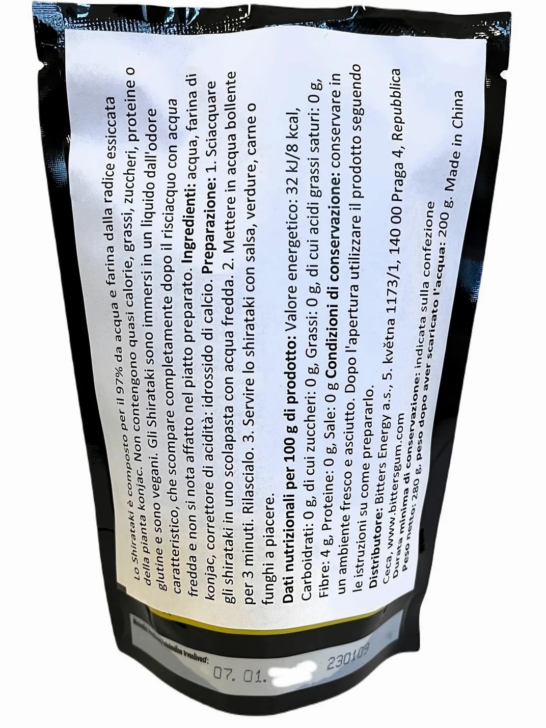Bitters Shirataki Konjac Pasta - Spaghetti Slim - 3x200g, Keto, Low Carb