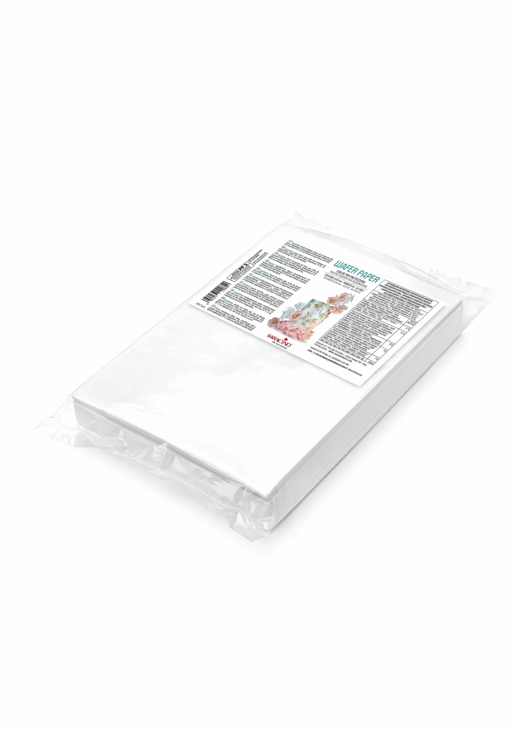Fogli di Cialda Edibili A4 per Torte, Senza Glutine, Pronti da Stampare, Ideali per Decorazioni Pasticcere e Stampanti Alimentari, Wafer Paper, 50 fogli spessore 0,60 mm A4