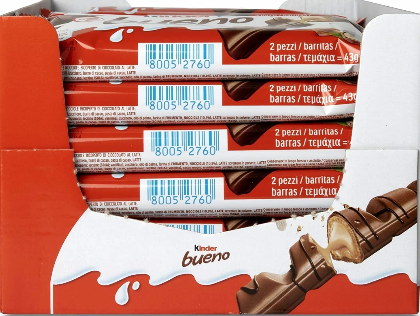 Ferrero Kinder Bueno - Pacco da 30 x 51 g