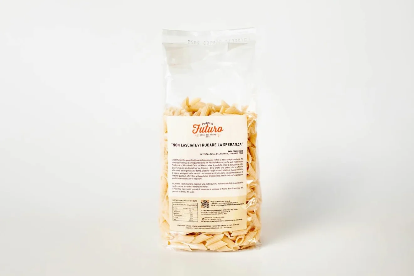 15 x 500 g - Mezze Penne - Pasta di Grano Duro - Prodotta da IDM Casal Del Marmo - Prodotta nel Lazio - Pacco da 500 g - Pastificio Futuro