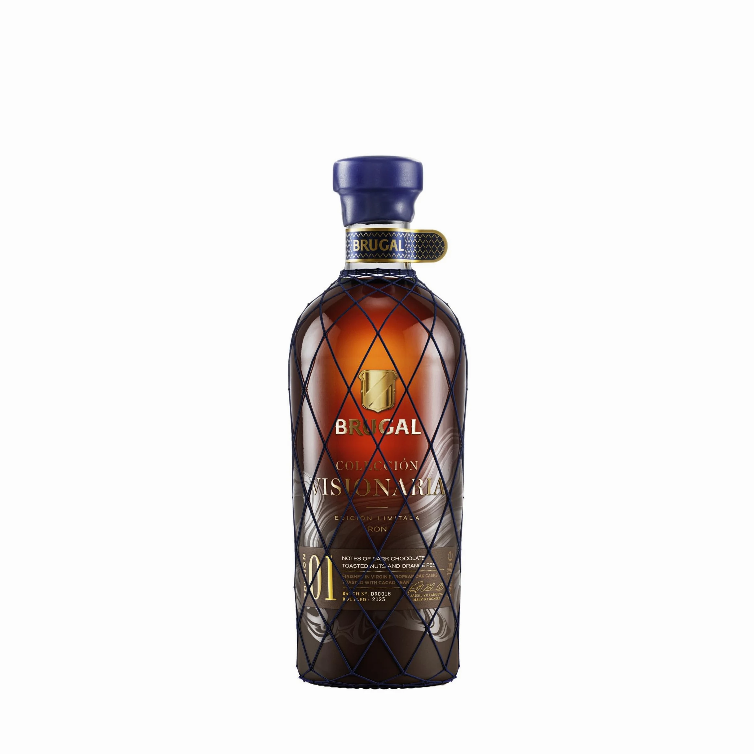 Brugal Coleccion Visionaria Rum, Rum Ricco, Elegante e Rotondo, Senza Zuccheri o Additivi, 700ml