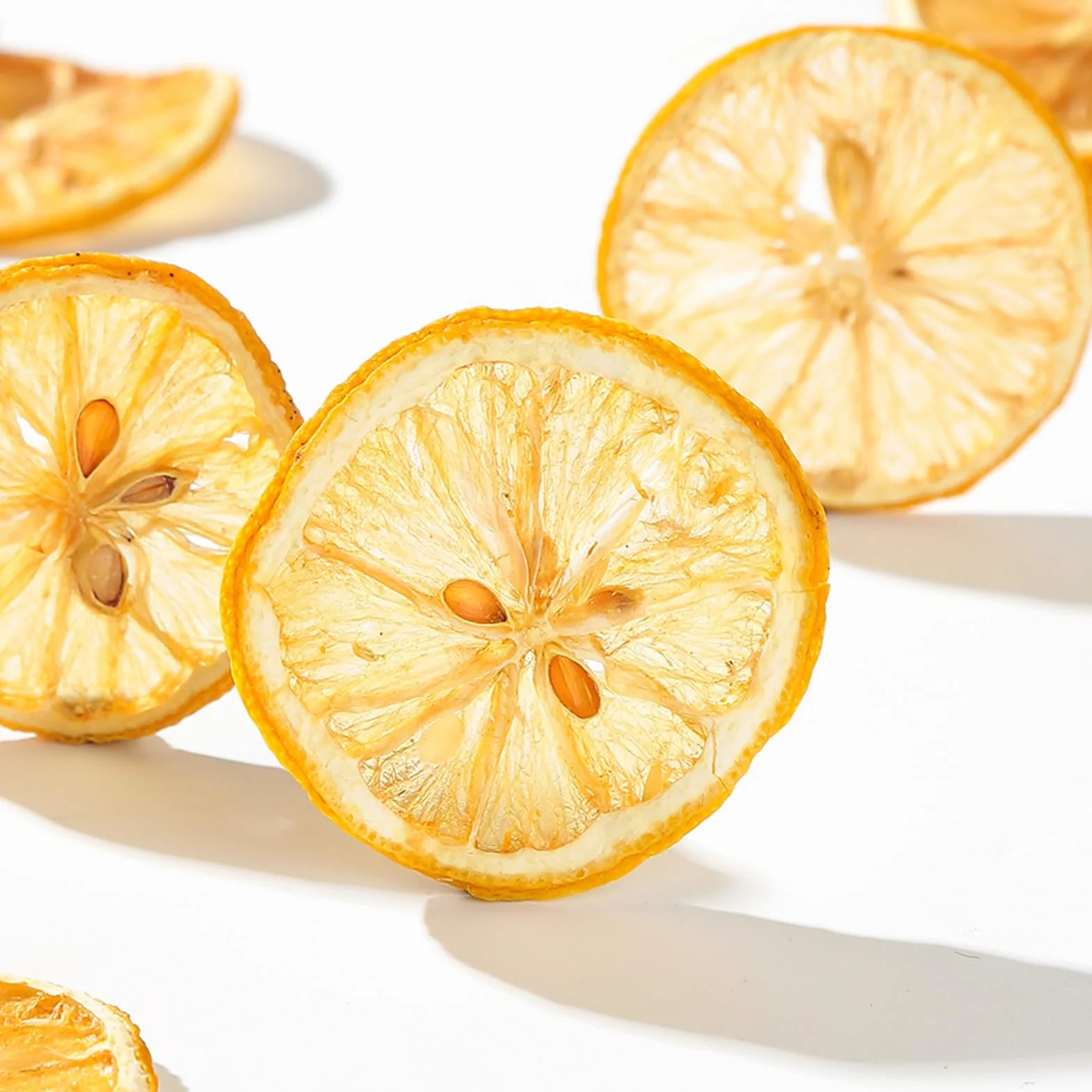 Fette di Limone Disidratate | Fette di Limone Naturale Puro 80 g | Adatto Per Spezie Per la Decorazione di Bevande
