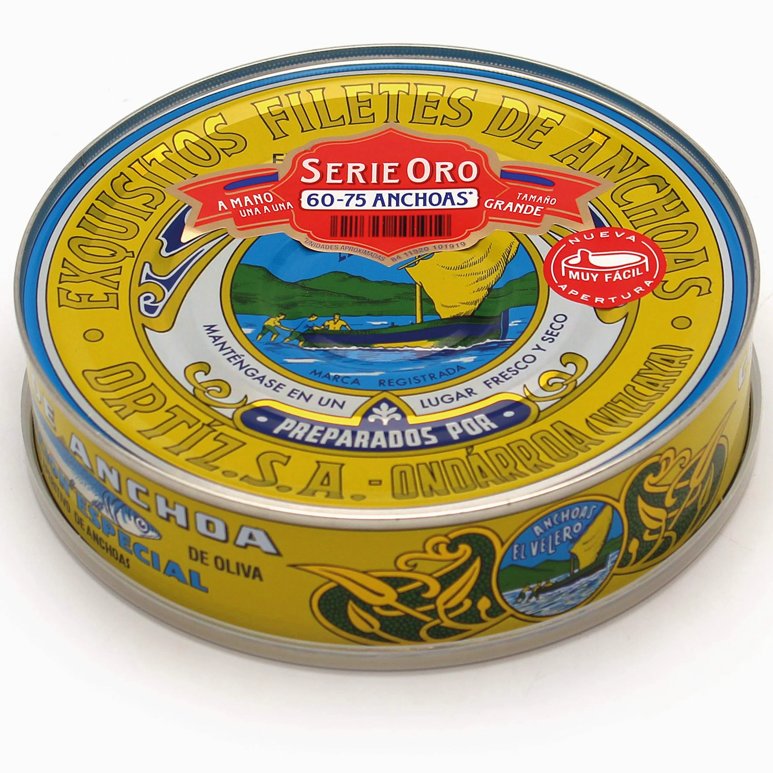 Ortiz Filetti di acciughe con olio di oliva lata 450g