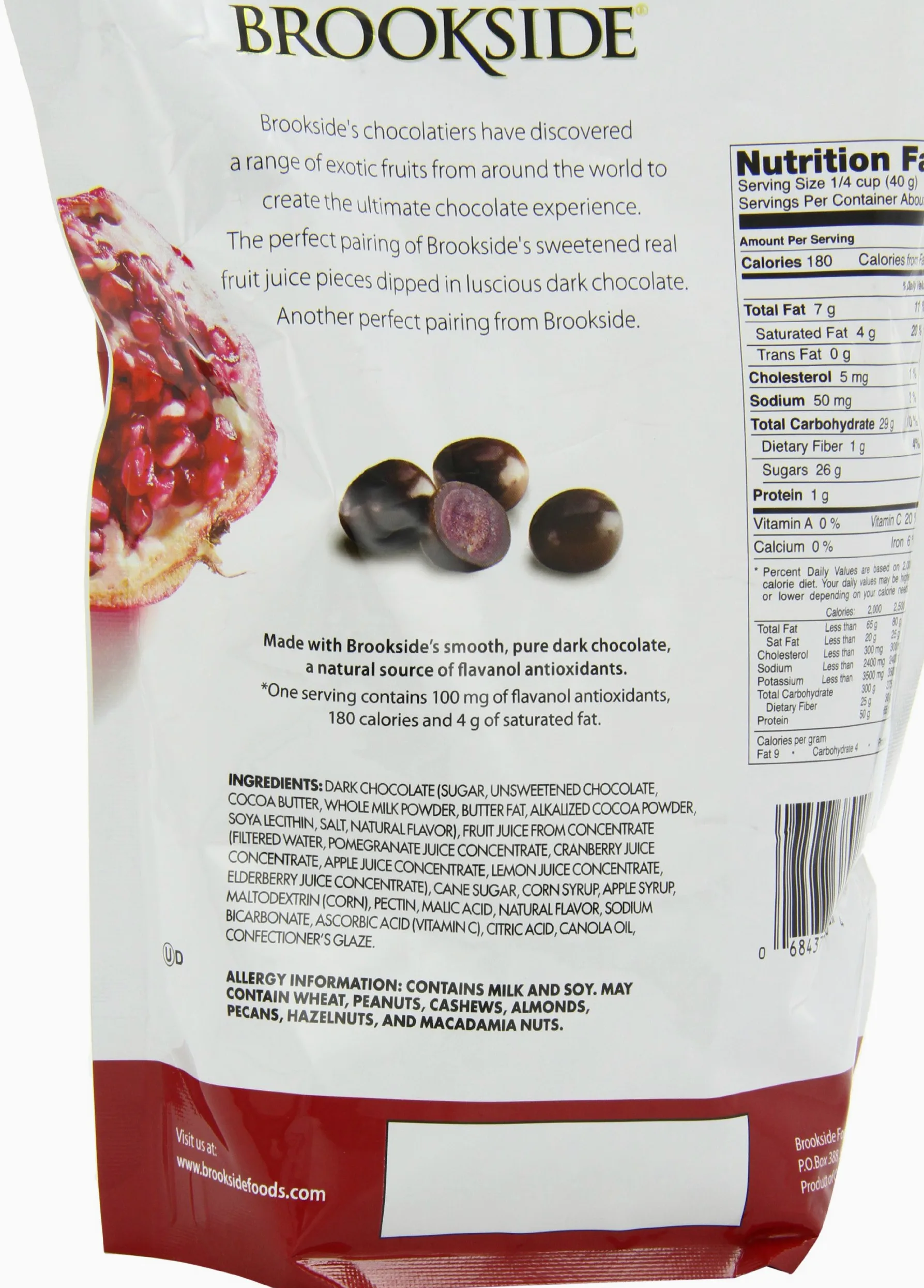 Brookside Dark Choc Pomegranate, 32 oz by Brookside