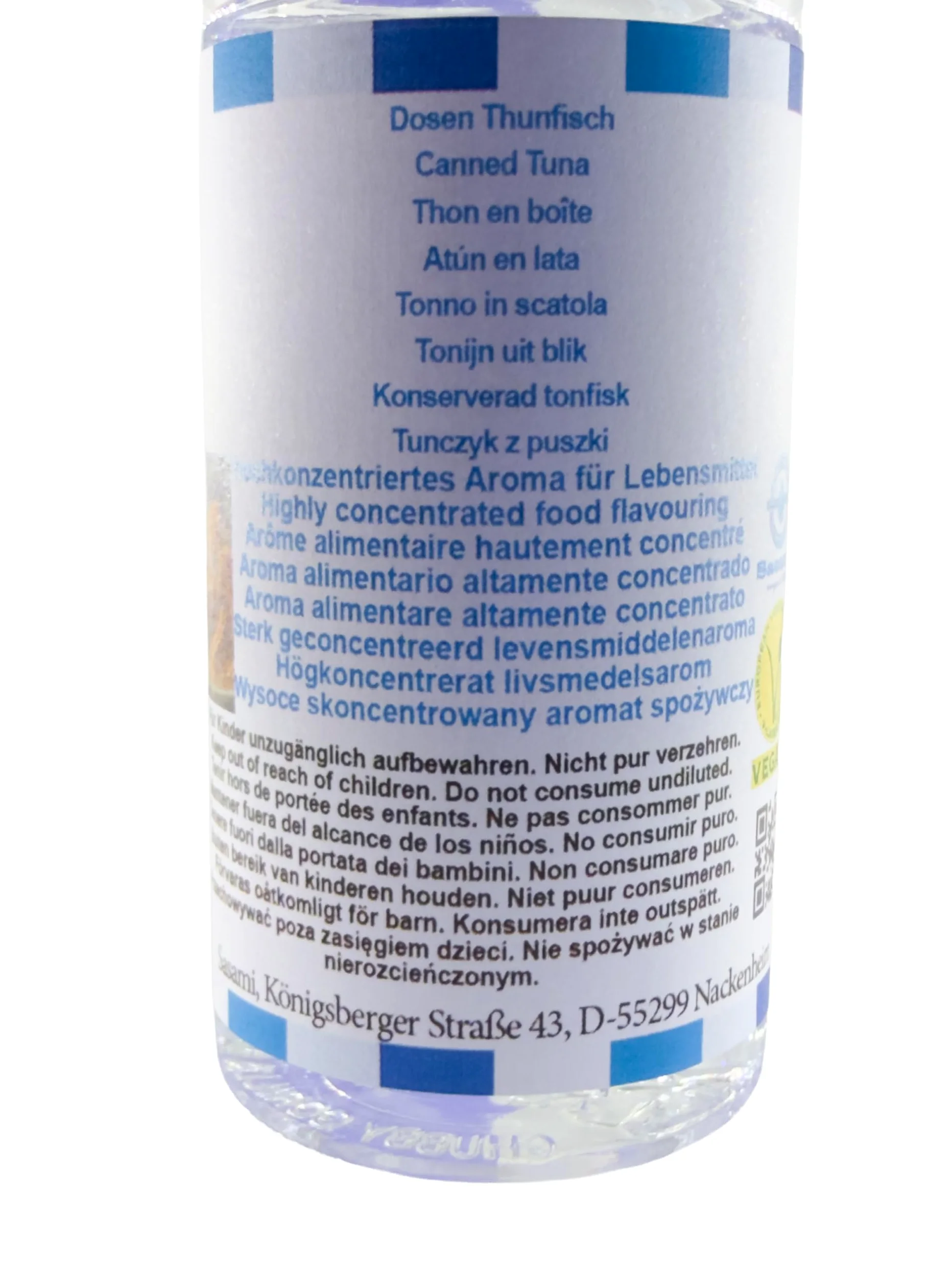 Tonno in scatola aroma concentrato - vegano - Sasami - 100ml