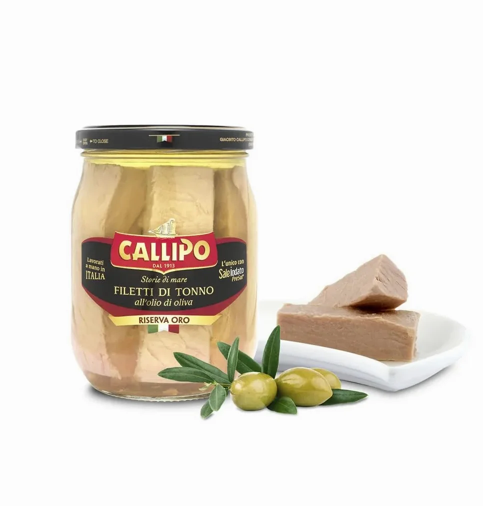 Filetti di Tonno all'olio di oliva Riserva Oro 550gr x 6