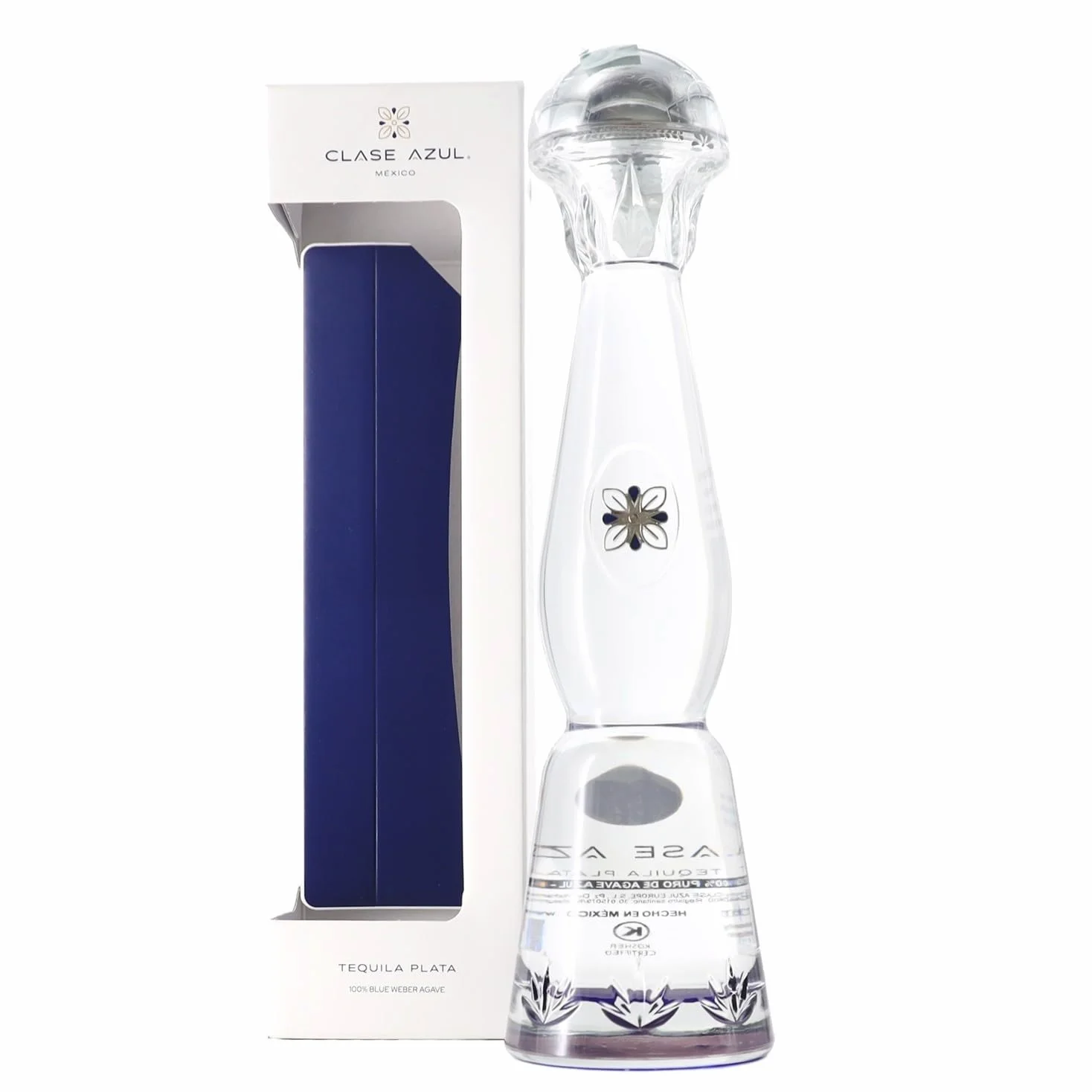 Tequila Clase Azul Plata – 100% Agave Azul Tequiliana Weber – 70cl – 40% vol. – Confezione Regalo