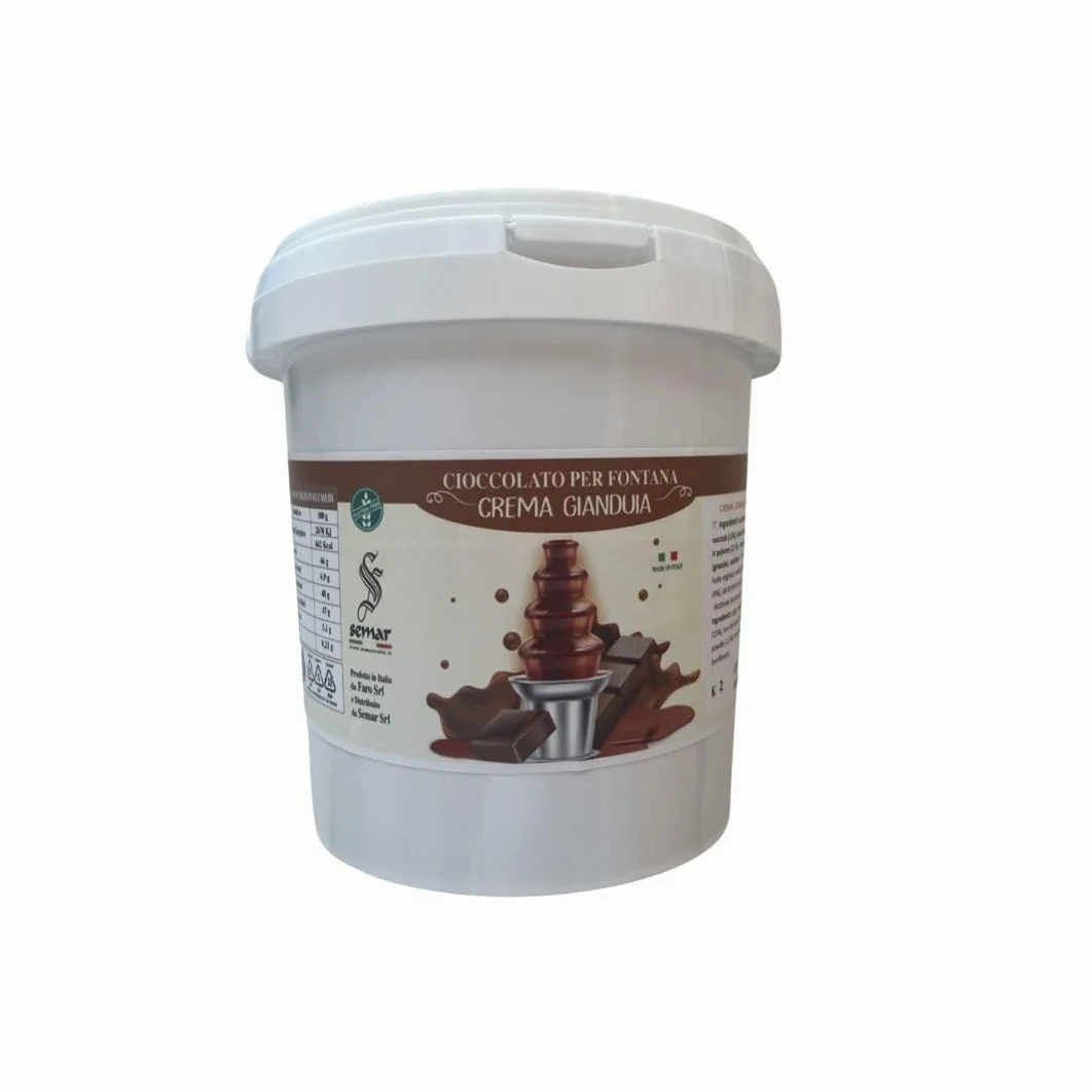 Cioccolato Gianduia - PRONTO USO - per fontane di cioccolato da 2 Kg