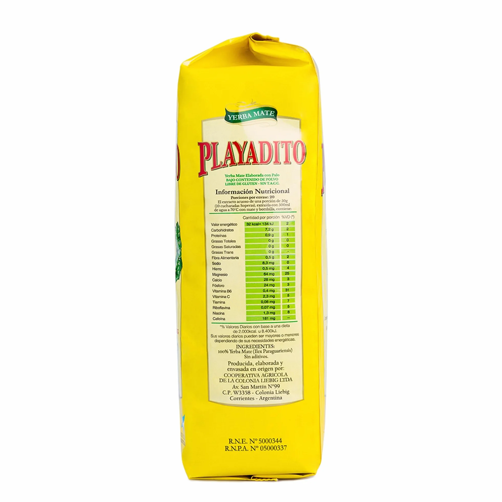 Playadito Yerba Mate Tè 1kg - Confezione da 3 - Antiossidante, Energetico, Contiene minerali e vitamina B - Dall'Argentina
