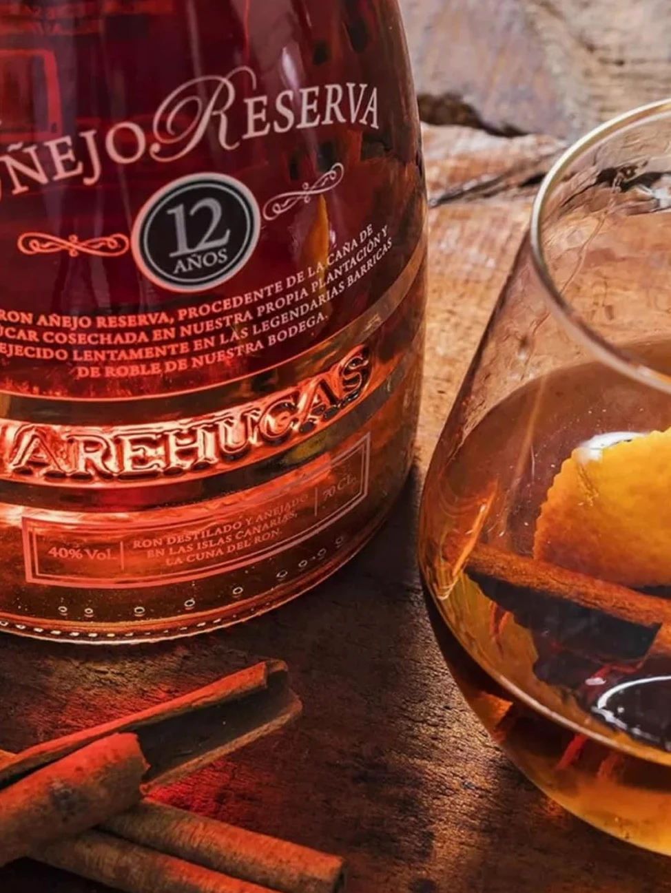 Rum Arehucas 12 Años Añejo Selección Familiar 40% Vol. 0,7l ASTUCCIO Rum 12 Anni Invecchiato RISERVA FAMILIARE