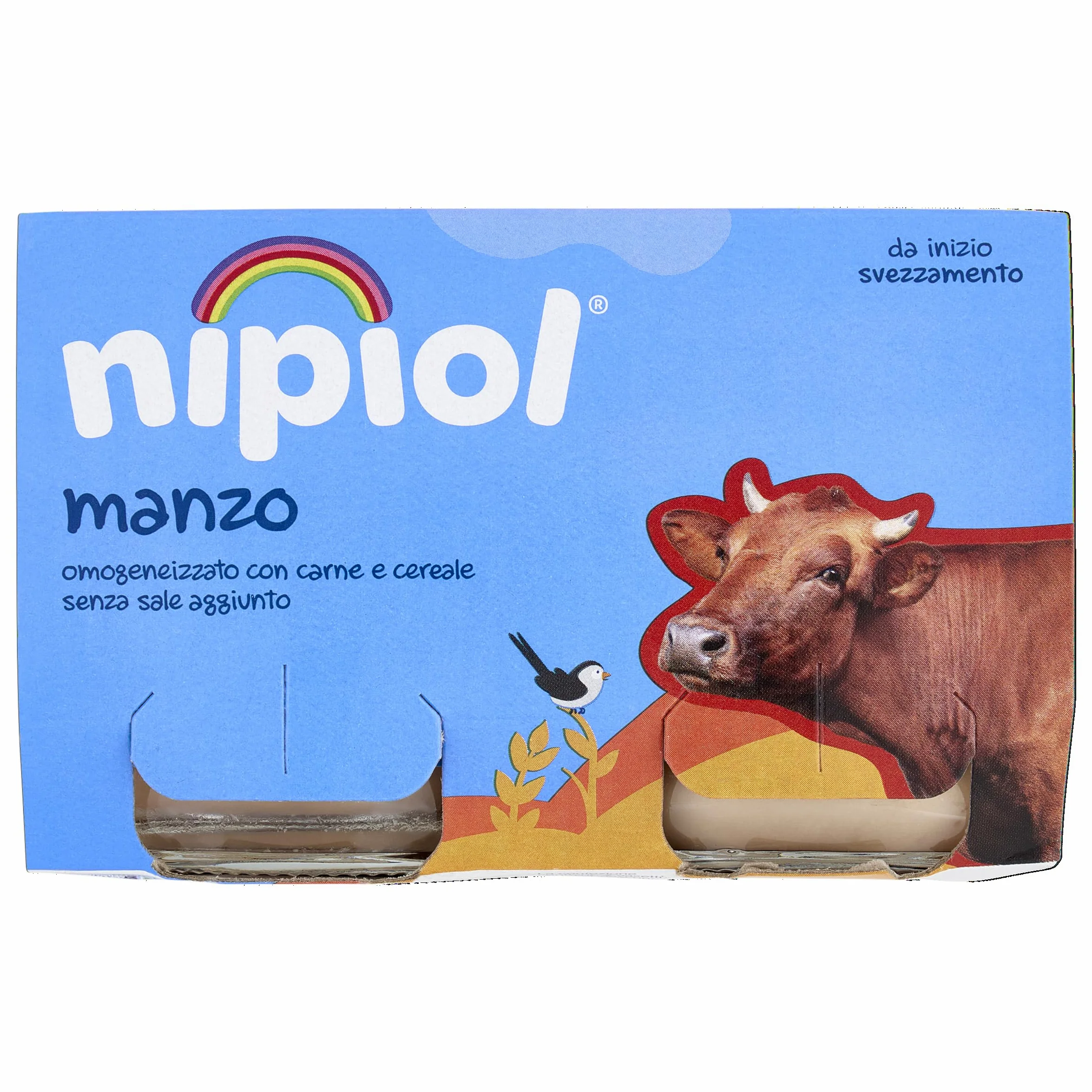 Nipiol Omogeneizzato Manzo - 2x120 g, 12 Confezioni