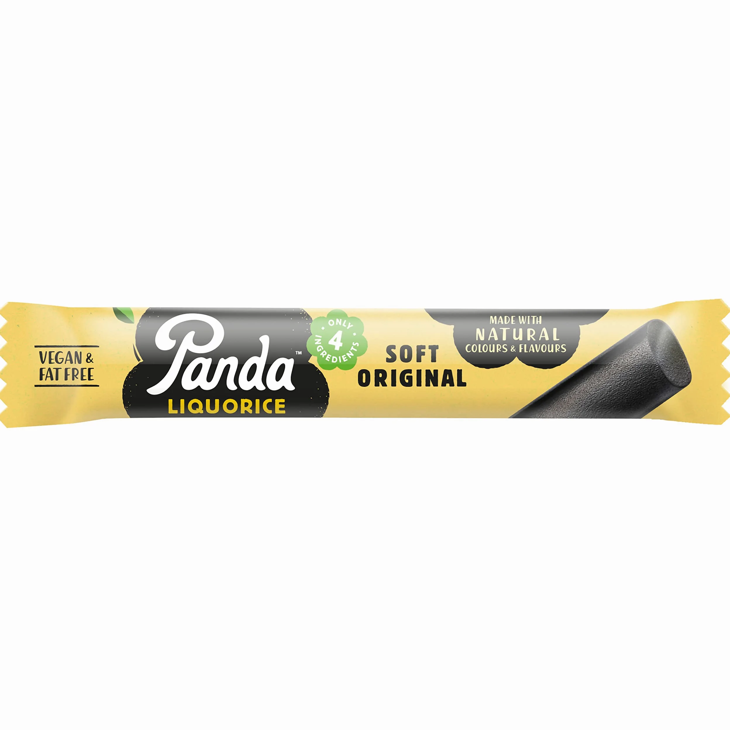 Panda ® | Barrette naturali morbide originali alla liquirizia | Pure Panda Liquirizia Dolce realizzato con soli quattro ingredienti naturali | Vegano, senza grassi e senza artificiali | Confezione da