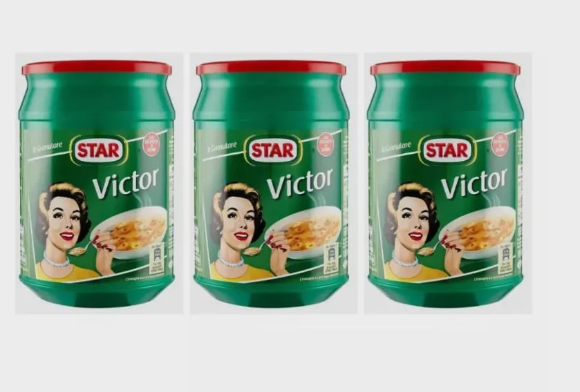 STAR Victor Brodo Granulare, Confezione da 3 Barattoli, 1kg per Barattolo, per Zuppe e Risotti