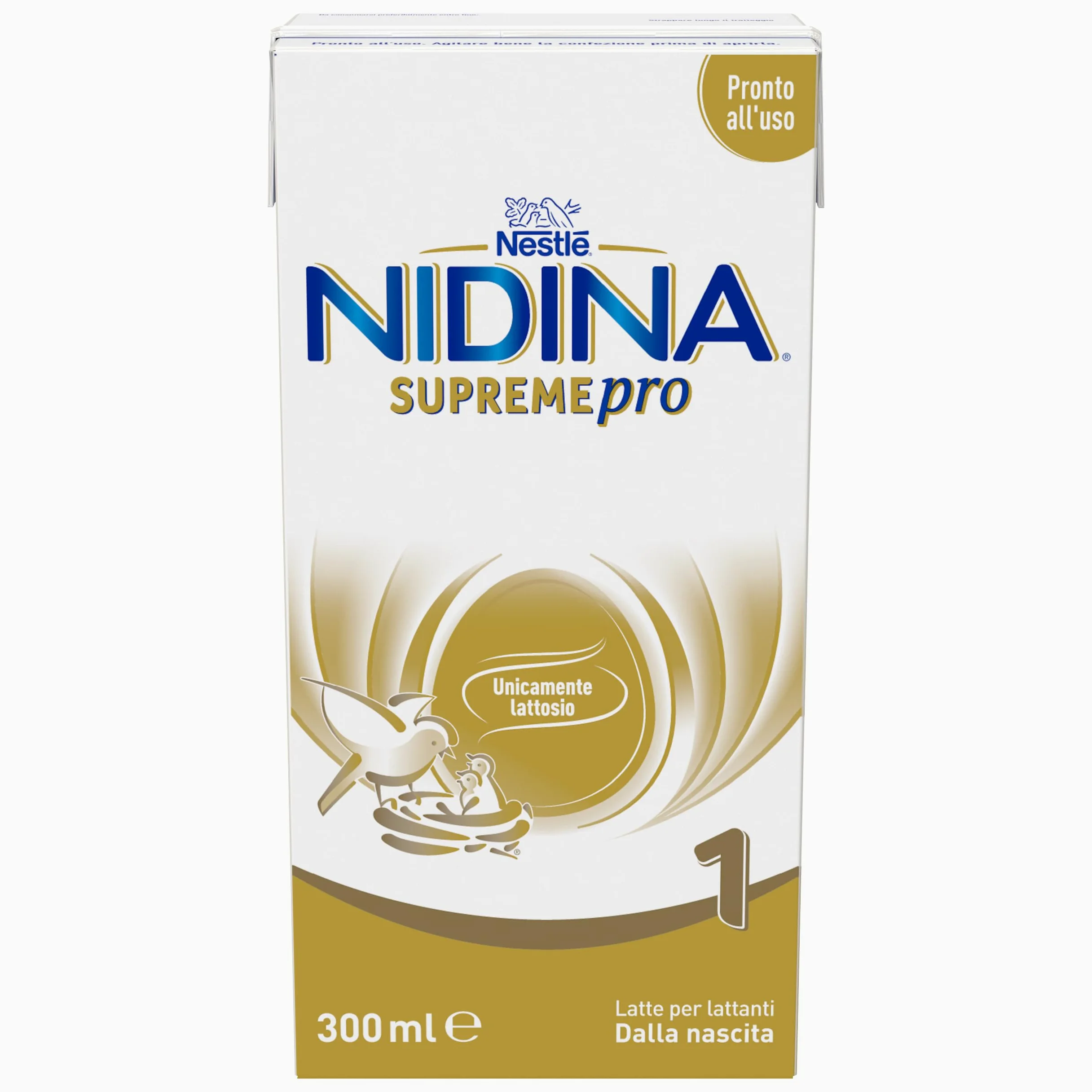 NIDINA SUPREMEpro 1 Latte per Lattanti Liquido dalla nascita, 12 Brick da 300ml (3,6L)