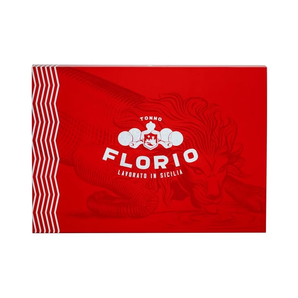 Tonno Florio | All'olio di oliva | Elegante scatola da 6x100g | 3 mesi di stagionatura | Lavorato in Sicilia