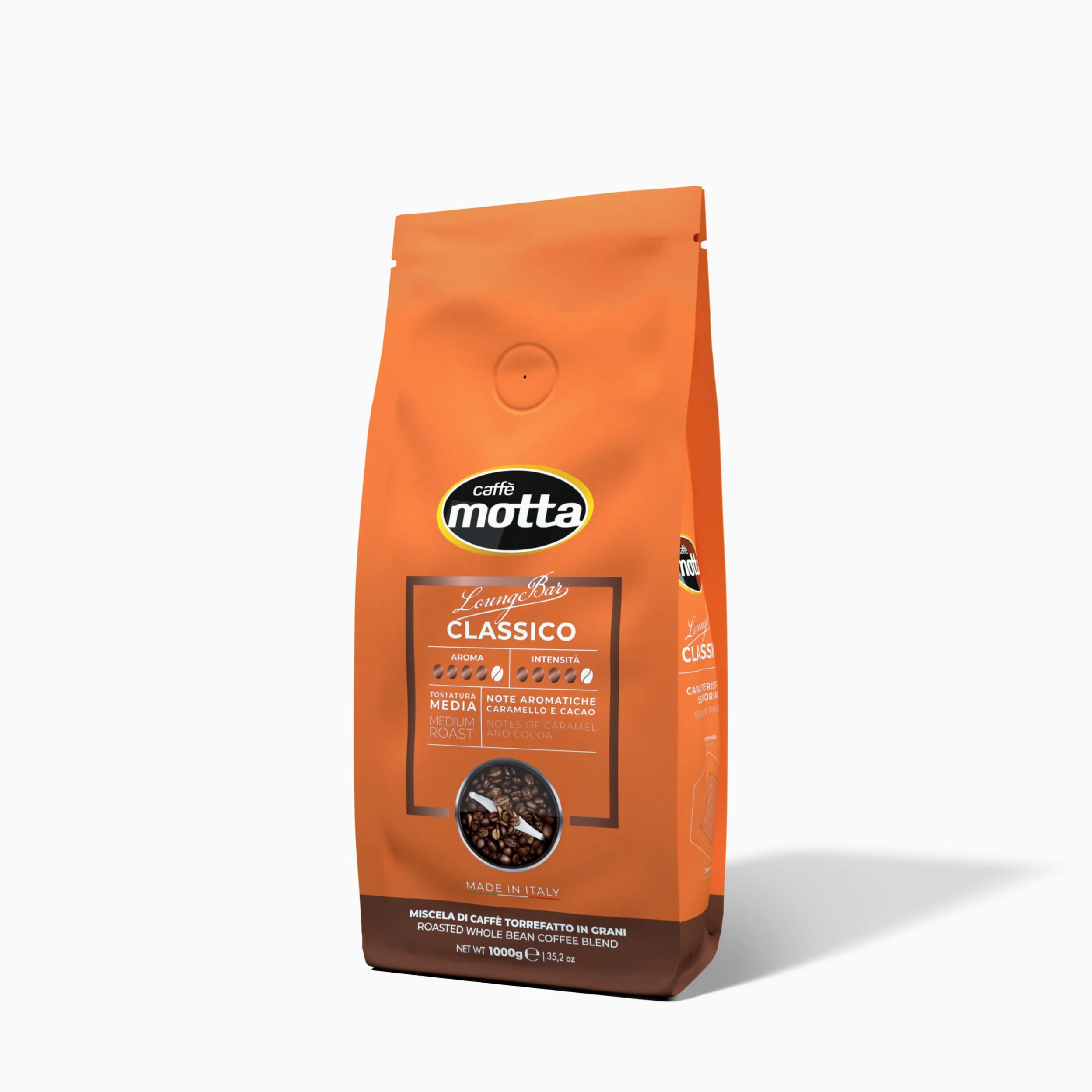 CAFFE' MOTTA Caffe in Grani 6 kg, Chicchi di Caffè Qualità Lounge Bar Espresso Classico Miscela Arabica e Robusta, Made in Italy (6 Confezioni da 1 kg)
