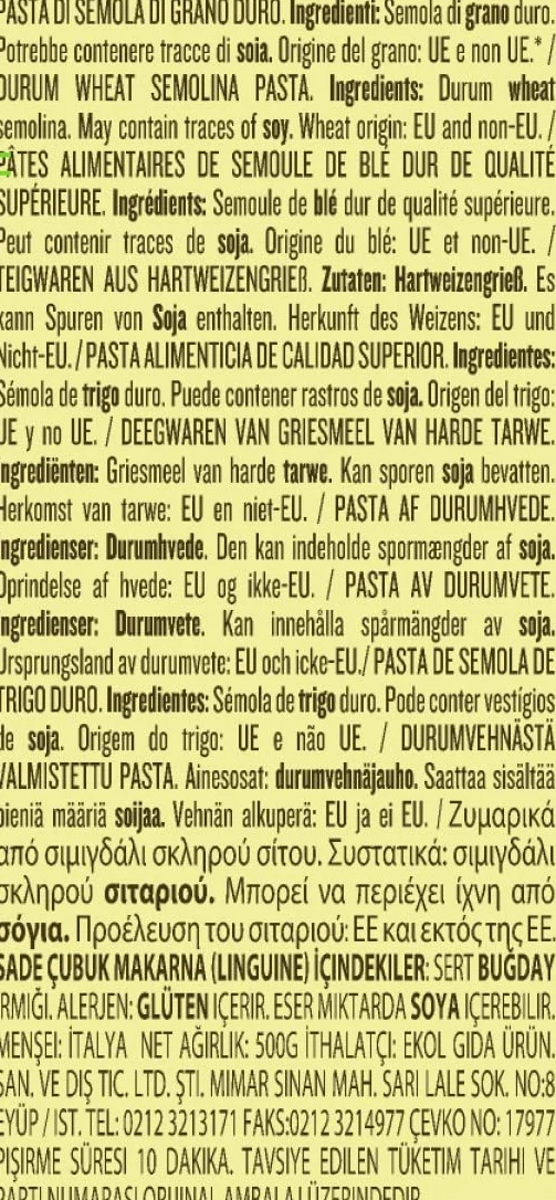 Rummo - Linguine n.13 Trafilate al Bronzo - 24 Confezioni da 500 g