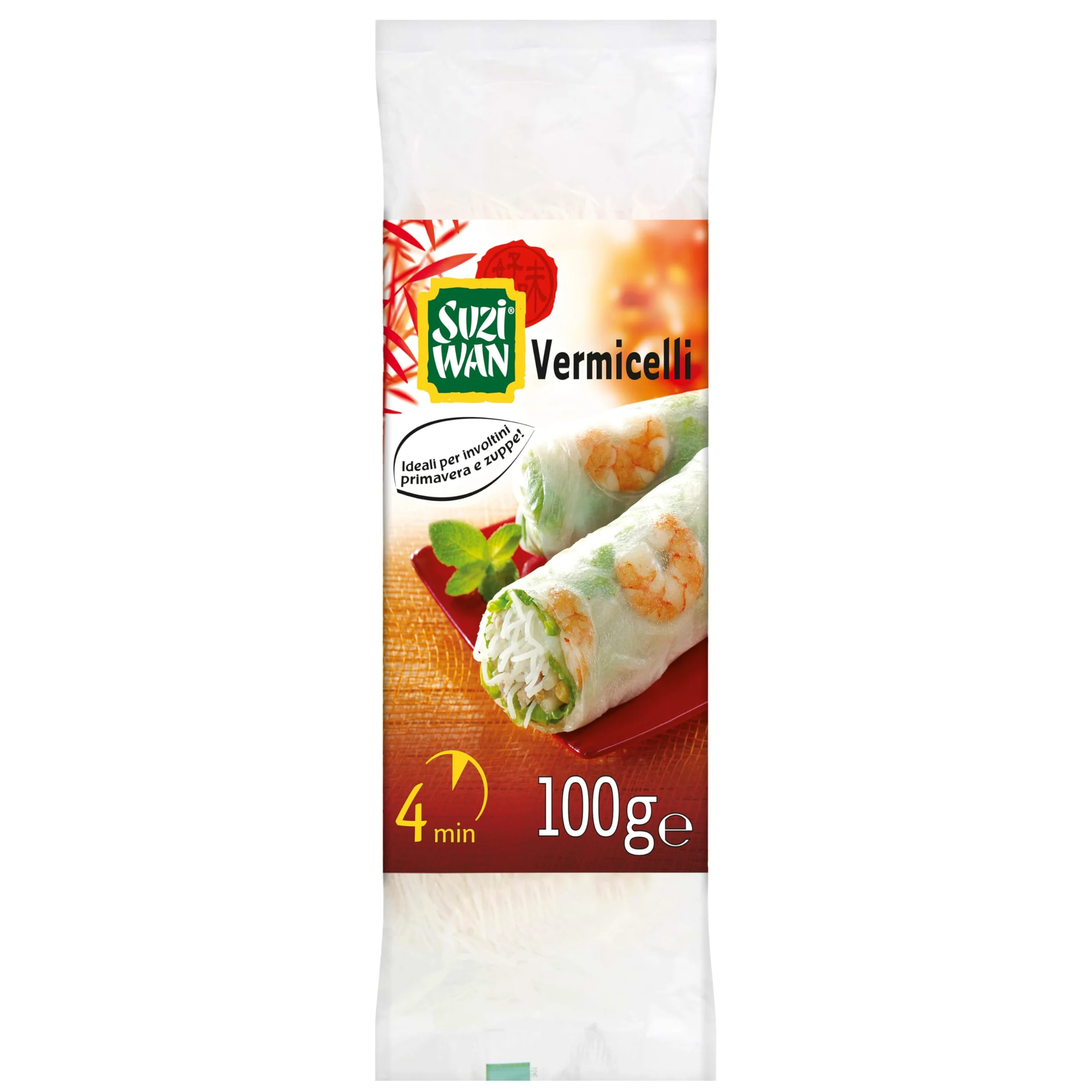 Suzi Wan, Vermicelli di Soia, Ideali per piatti tipici Orientali, 14 confezioni da 100 g