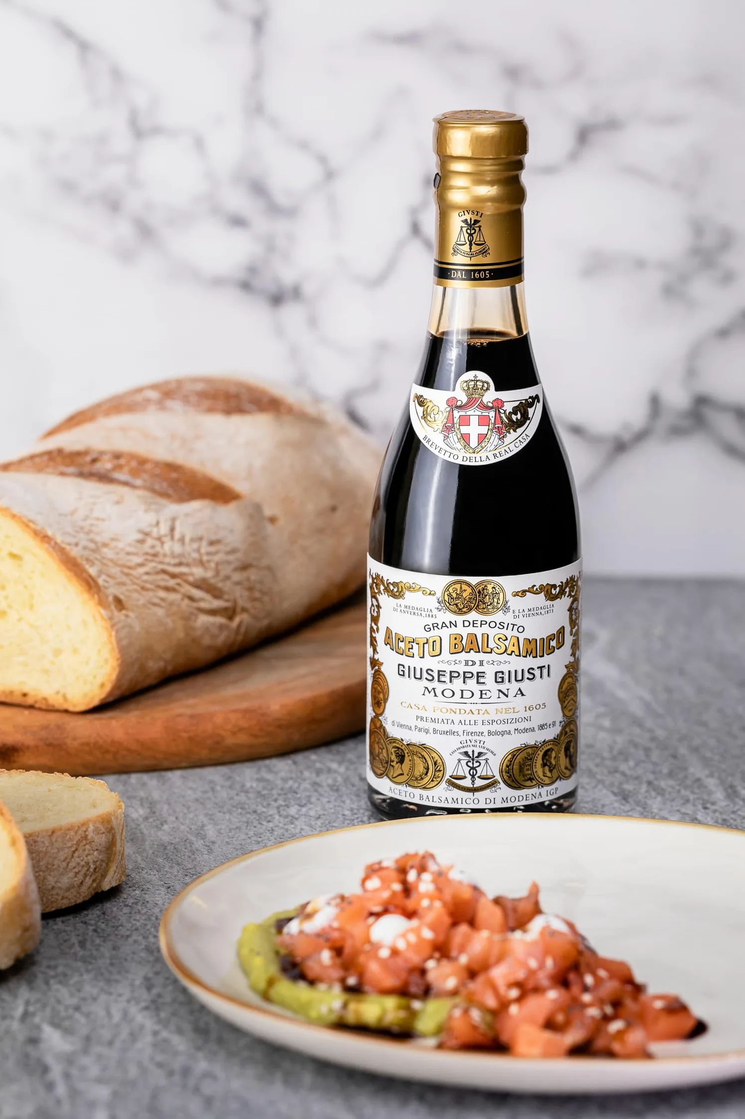 Giusti - Aceto Balsamico di Modena IGP 2 e 3 Medaglie d'Oro - 2 x 250ml Champagnotta