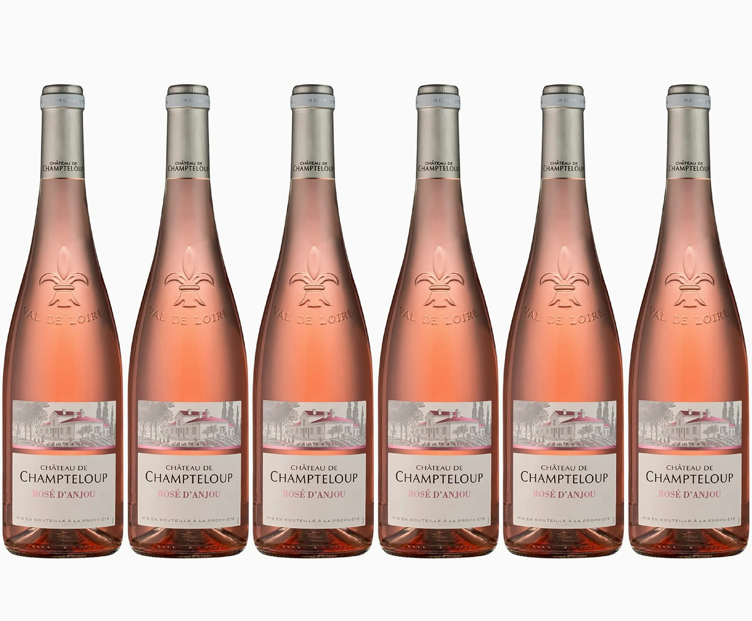 Château De Champteloup, Vino Rosato, Rosé d'Anjou, Valle della Loira, Francia (6 x 0,75l)
