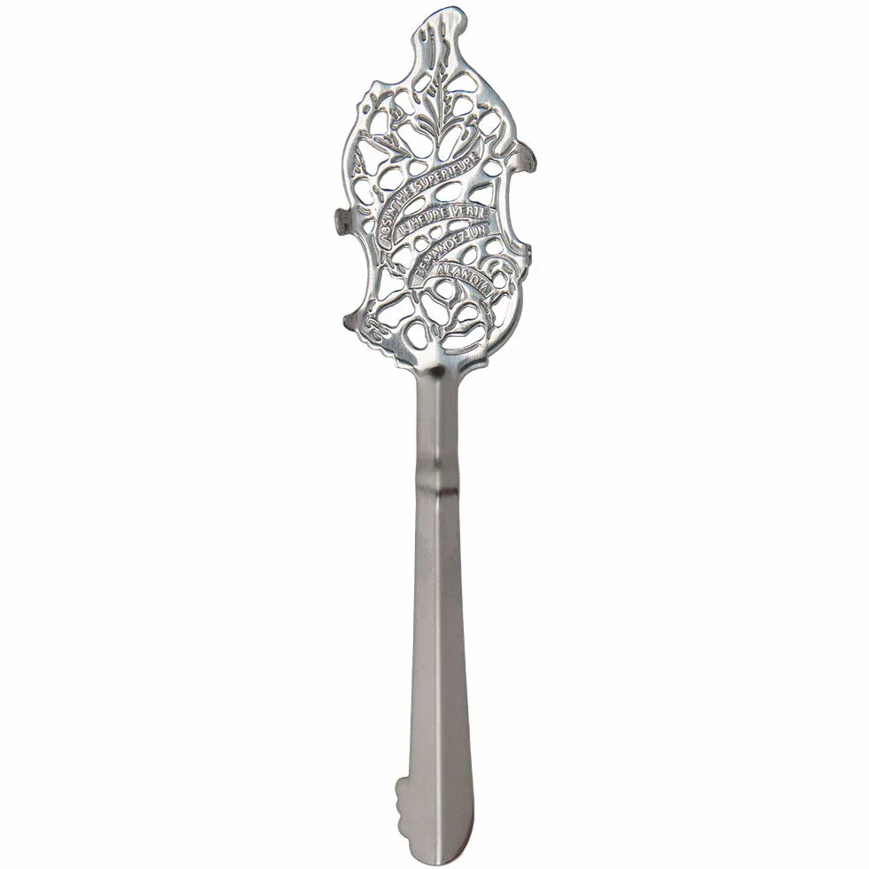 ALANDIA Assenzio Fontana Vetro Absinthe 4x Bicchiere | 4x Cucchiaio |1x Zucchero