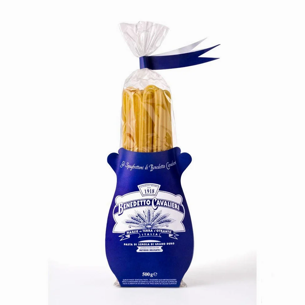BOX DEGUSTAZIONE LU SOLE PASTA CAVALIERI SPAGHETTONI - RUOTE PAZZE - RIGATONI - MEZZE MANICHE - LINGUINE - FUSILLI PASTA DI SEMOLA DI GRANO DURO - PRODOTTO ARTIGIANALE MADE IN SALENTO (6 X 500gr)