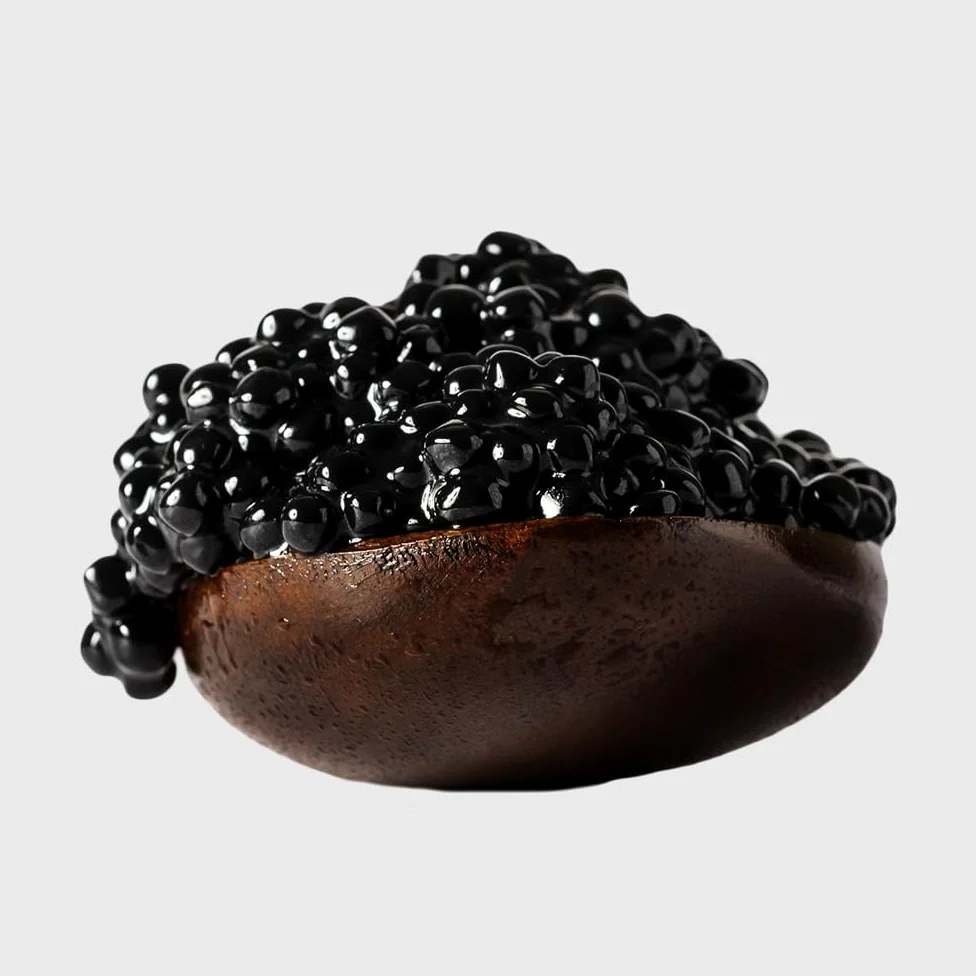 Eurocaviar - Shikran - Confezione Assaggio – 4 x 50 g di Perle di Caviali: Bottarga di Muggine Nera, Bottarga di Muggine Rossa, Salmone Affumicato, Acciughe + 200 ml di Champagne Senza Alcool – Set