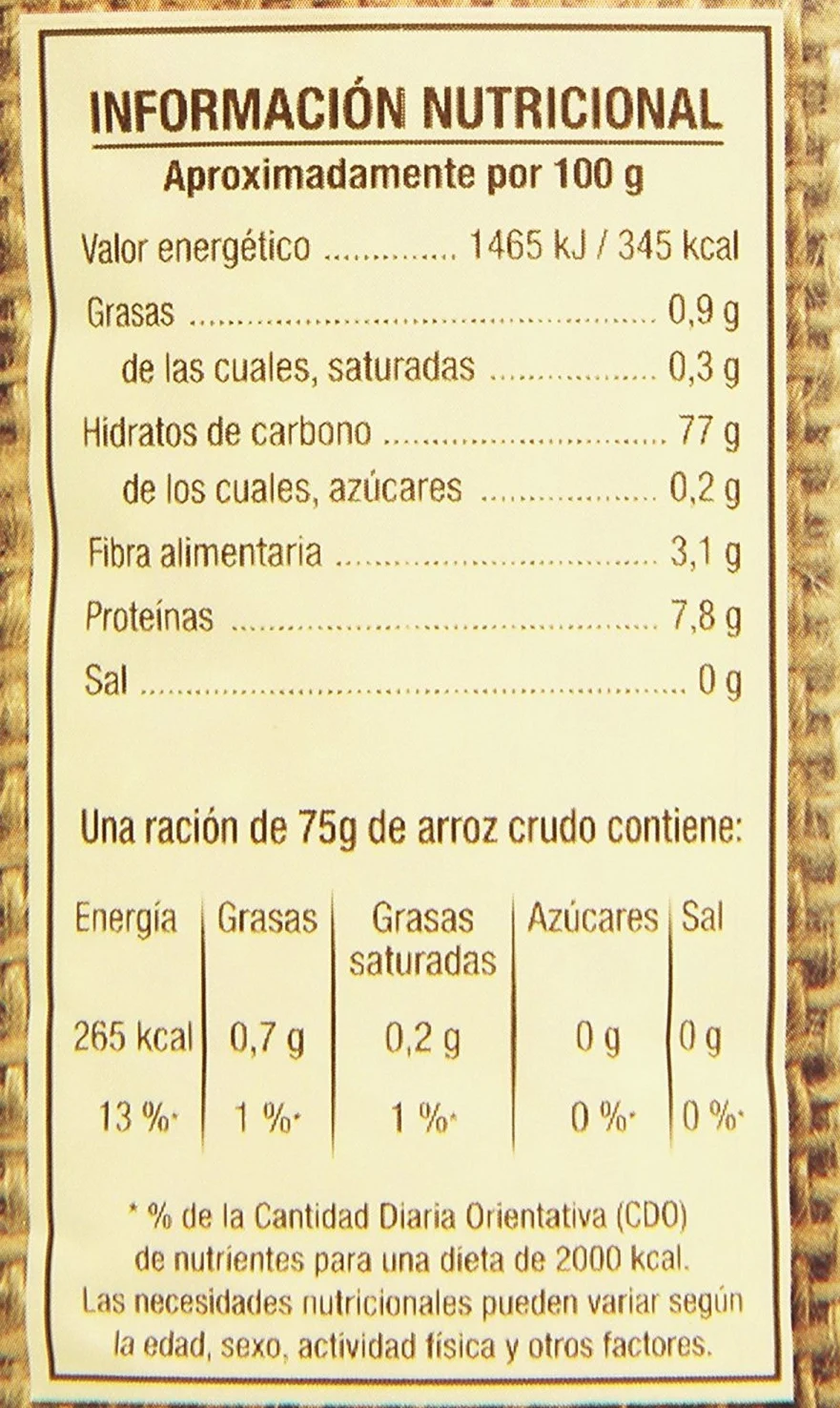 La Fallera - Bomba di riso alla paella 1 Kg. - [Pack 6]