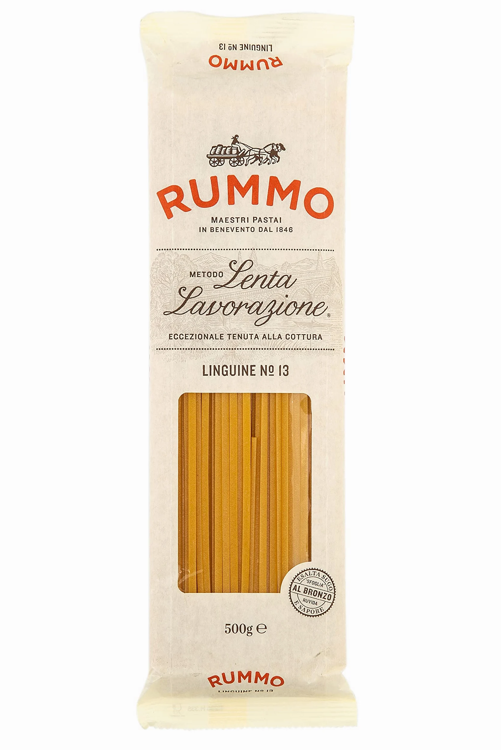 Rummo - Linguine n.13 Trafilate al Bronzo - 24 Confezioni da 500 g