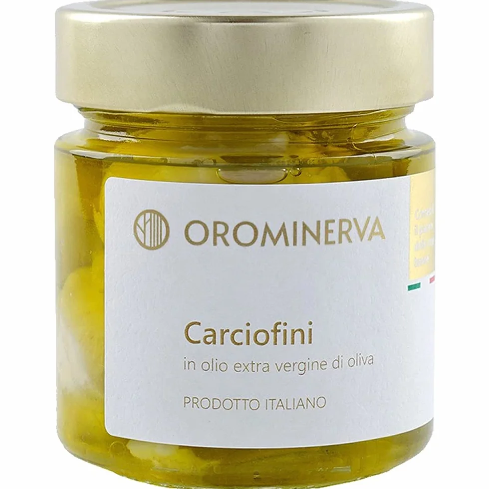 OROMINERVA - Box Territorio - Confezione regalo alimentare con prodotti tipici, specialità italiane sott'olio: asparagi, carciofini, melanzane, peperoni, zucchine, cipolla bianca di Isernia.