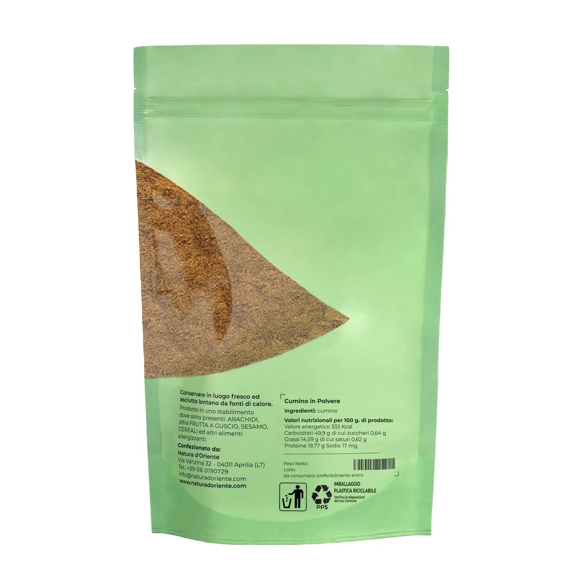 NATURA D'ORIENTE - Cumino in polvere 500g | Alta qualità senza farine aggiuntive