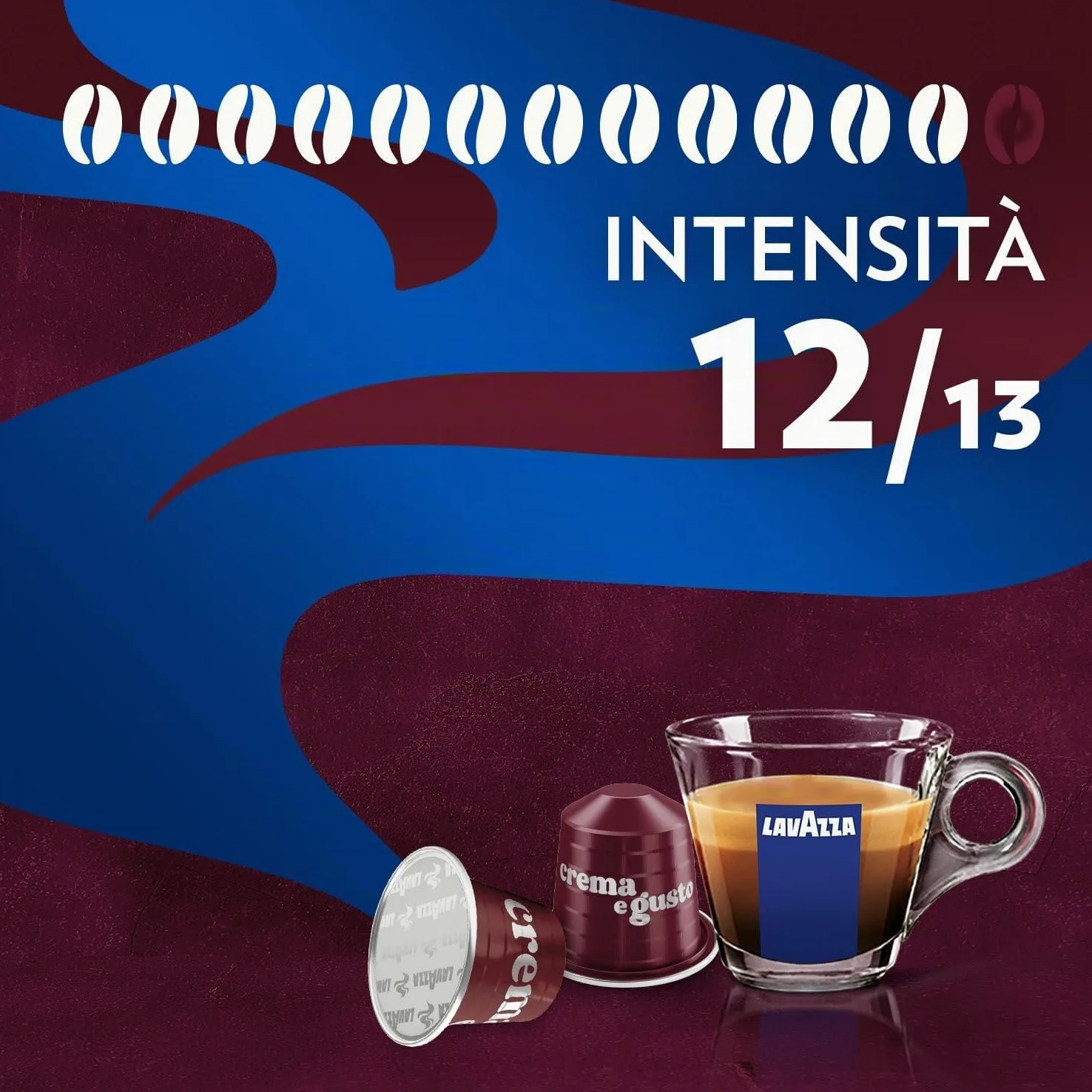 Caffè A Modo Mio Miscela CREMA E GUSTO RICCO, 216 Capsule Originali, Cioccolato e Caramello -DD-
