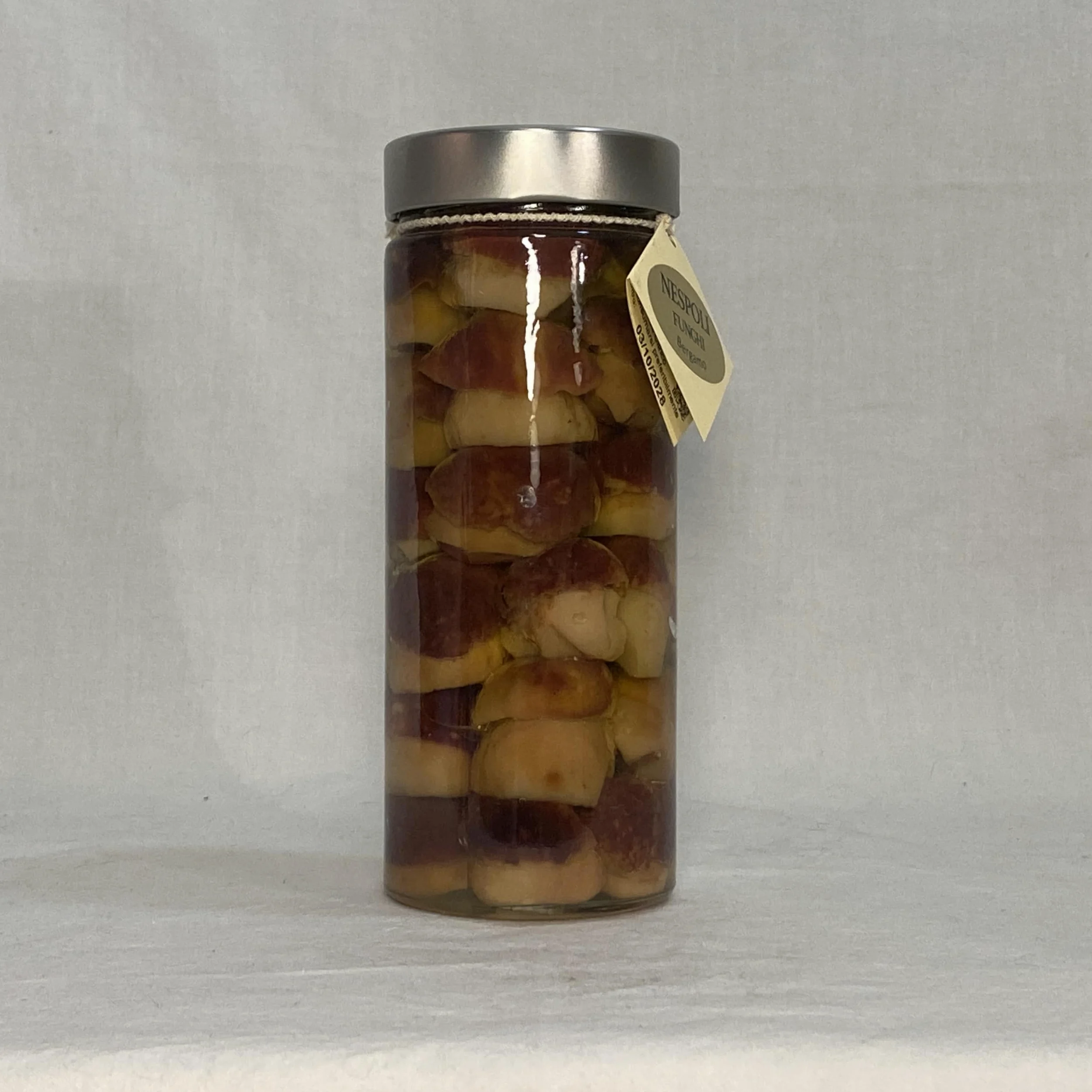 Funghi porcini testa nera INTERI MICRO sott'olio di oliva da gr 550 - Nespoli funghi