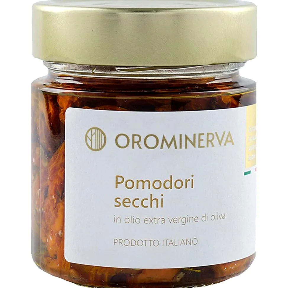OROMINERVA - Box Bontà - Confezione regalo alimentare con prodotti tipici, specialità italiane: carciofini, friarielli, funghetti, asparagi, olive, pomodori secchi